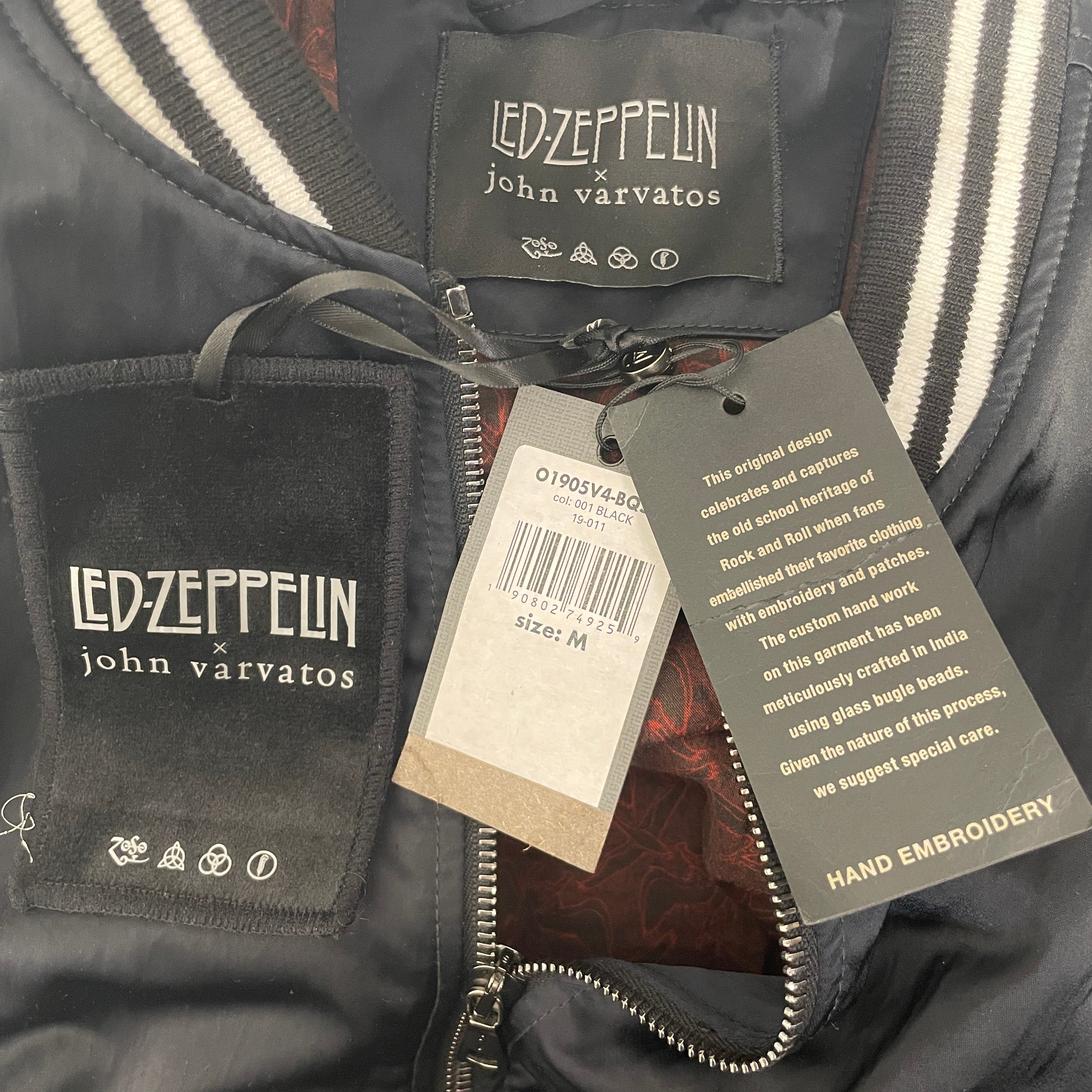 john varvatos/LED ZEPPELIN/john varvatos/Jacket/M/Polyester/BLK/JOHN VARVATOS X LED ZEPPLIN view 3