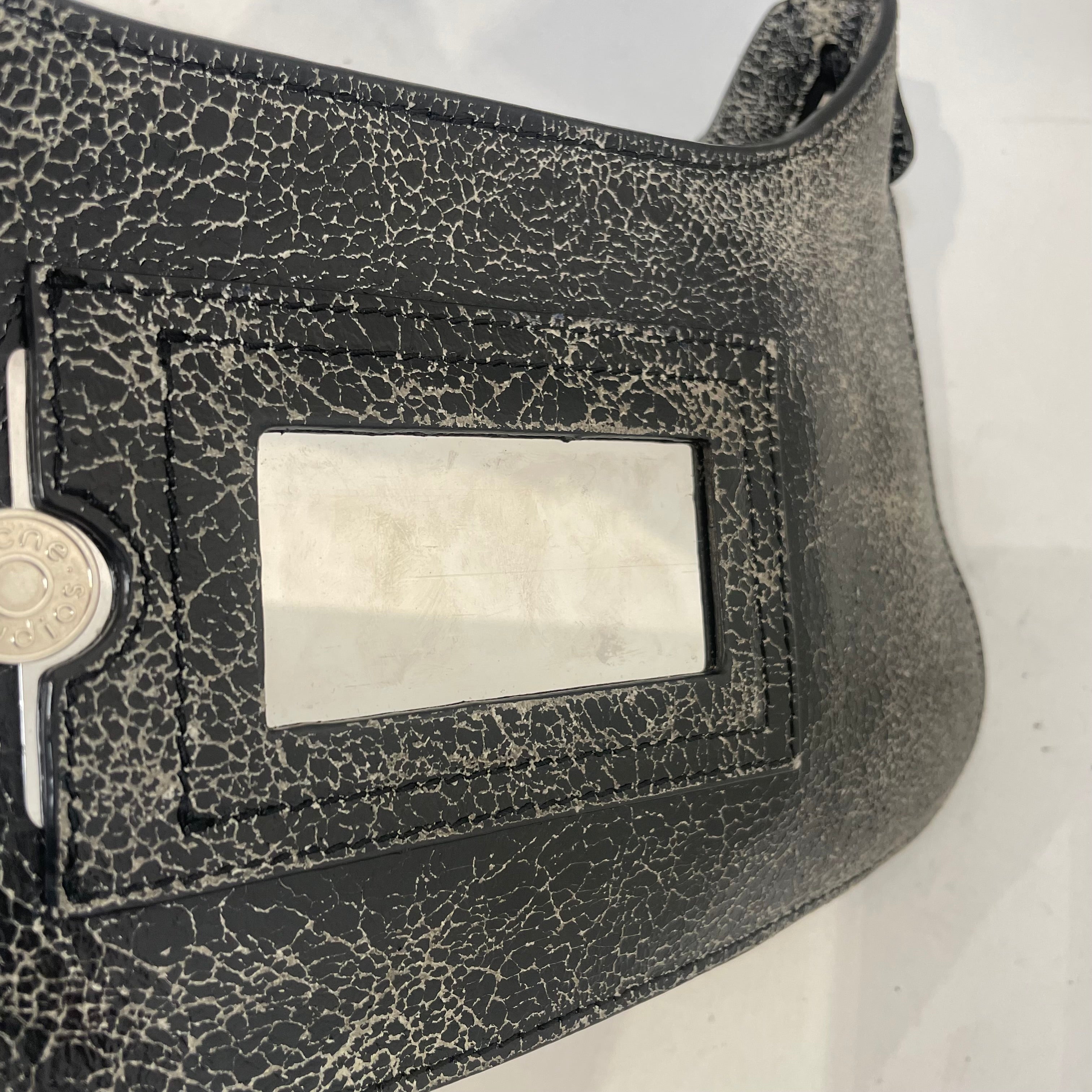 Acne Studios/Pouch/Leather/GRY/platt mirror crackle view 8