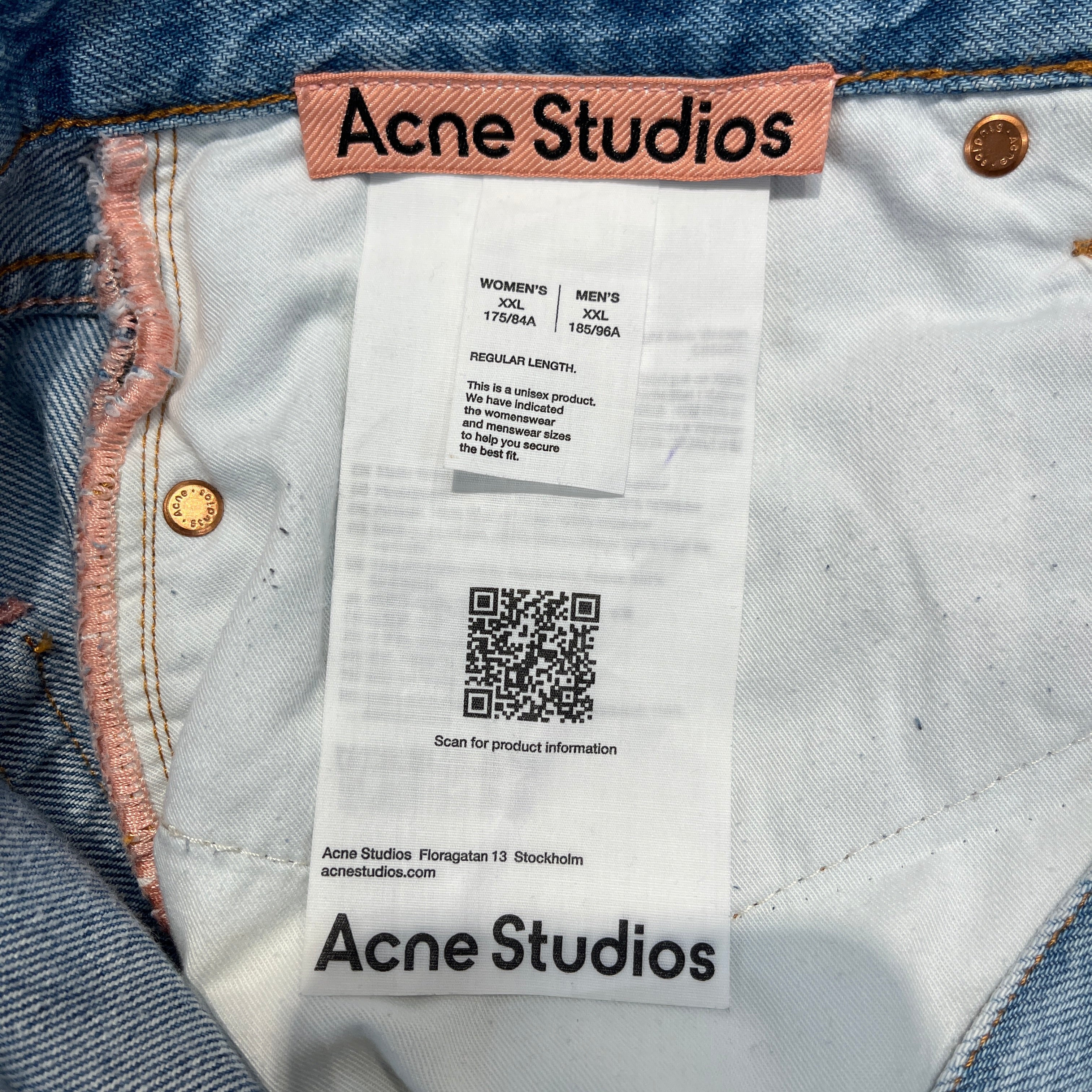 Acne Studios/Bootcut Pants/XXL/Denim/IDG/ view 3