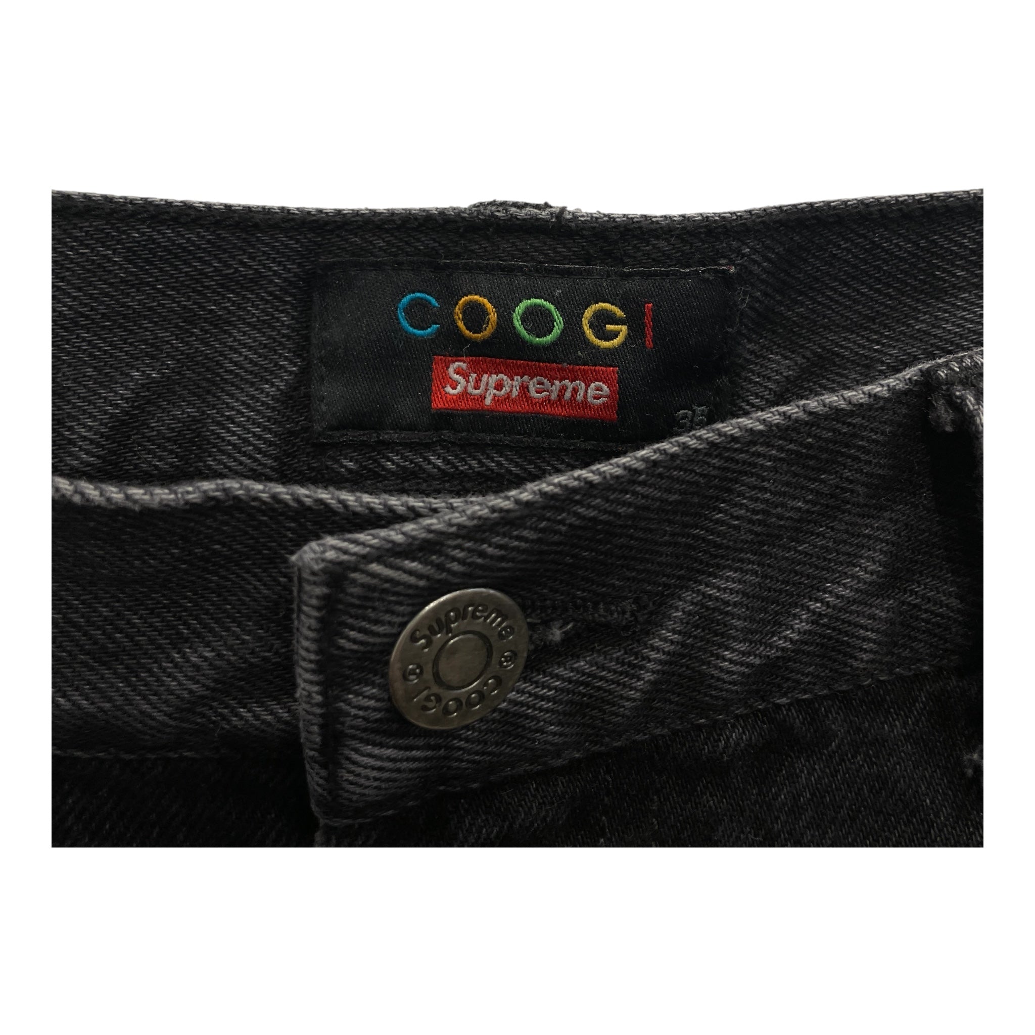 Supreme/COOGI/Pants/36/Denim/BLK/BACK FLORAL DESIGN view 3