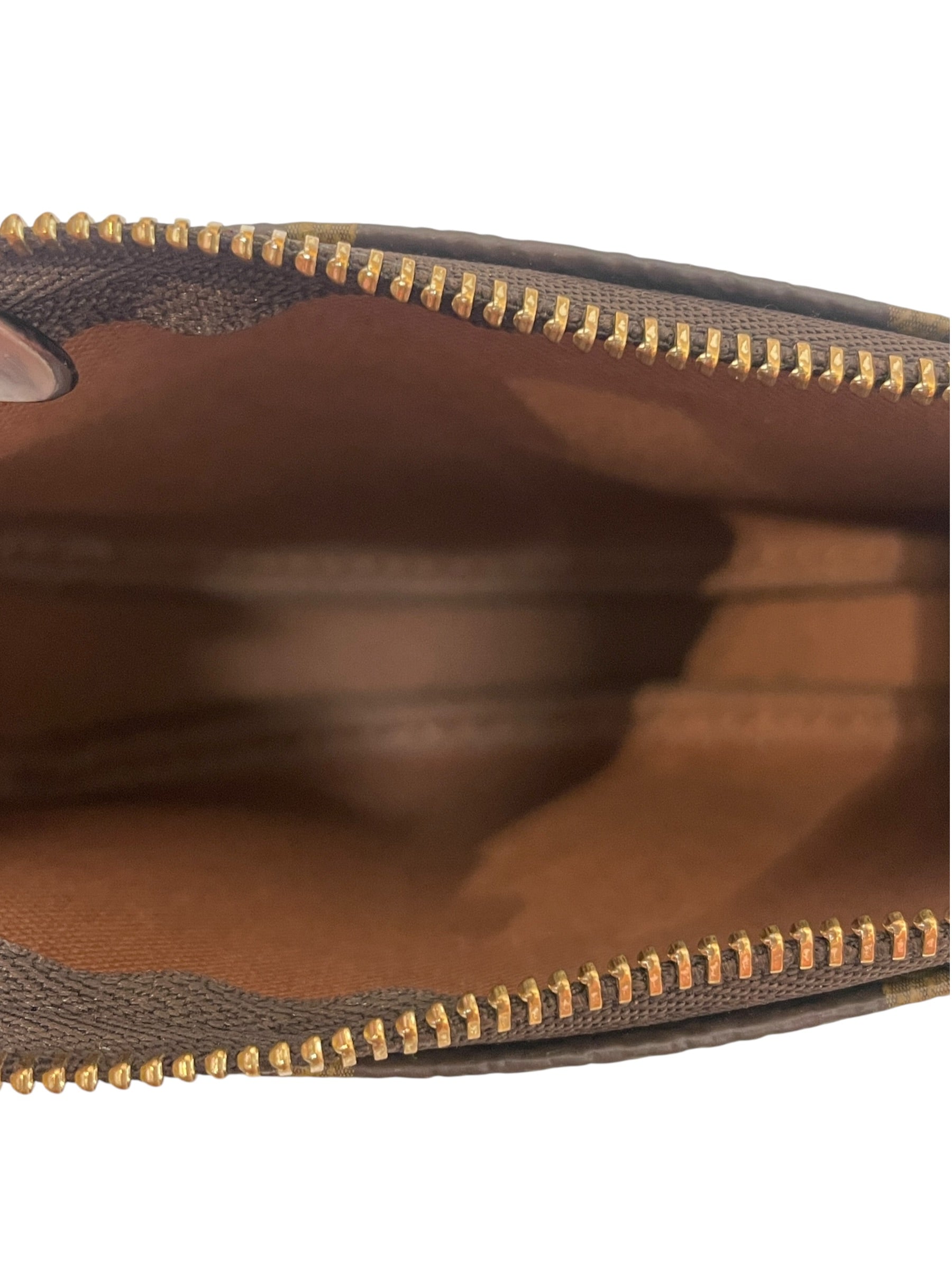 LOUIS VUITTON/Pouch/Monogram/Leather/BRW/mini pochette view 4