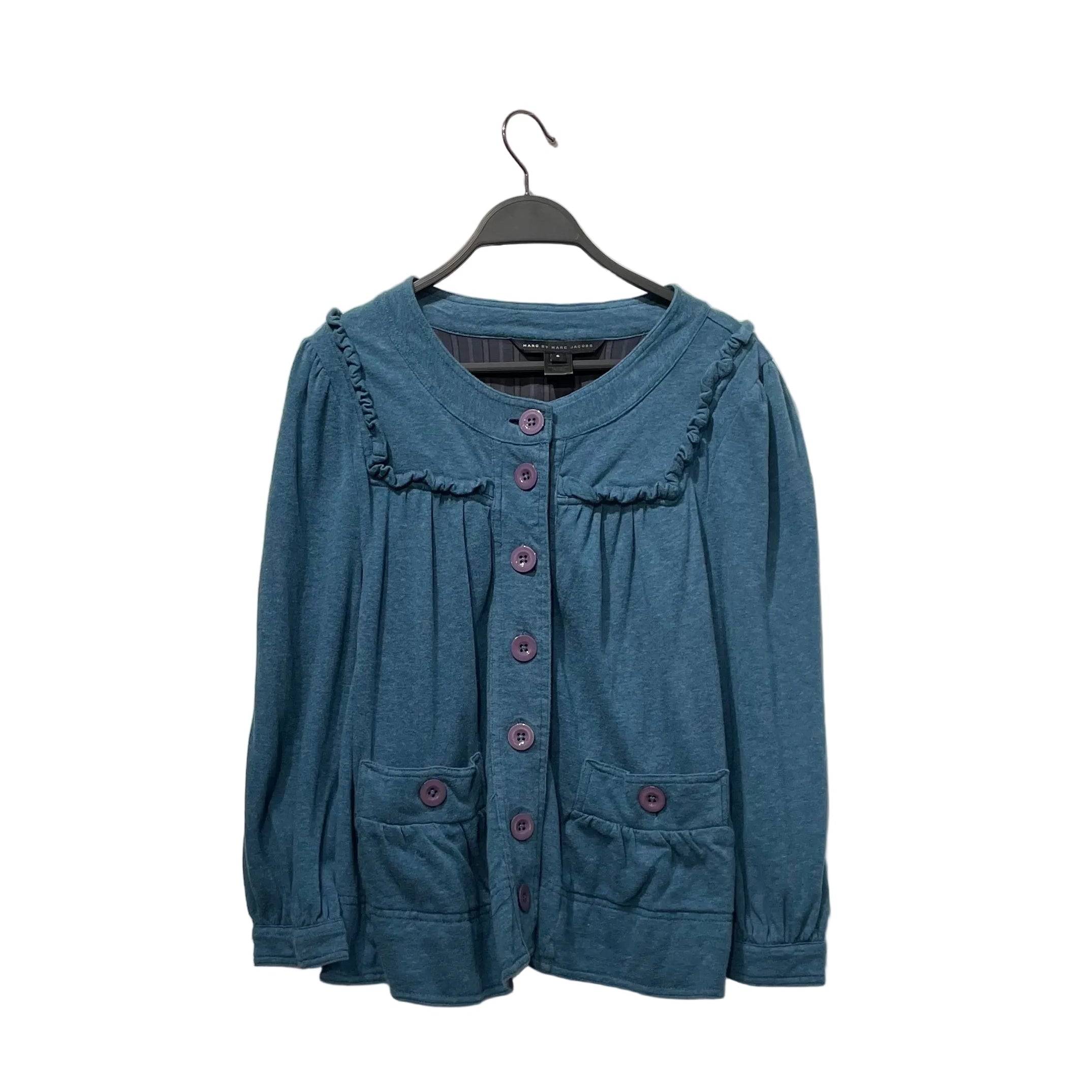 MARC BY MARC JACOBS/Blouson/S/Cotton/BLU/BIG BUTTON RUFFLE DETAILS view 1