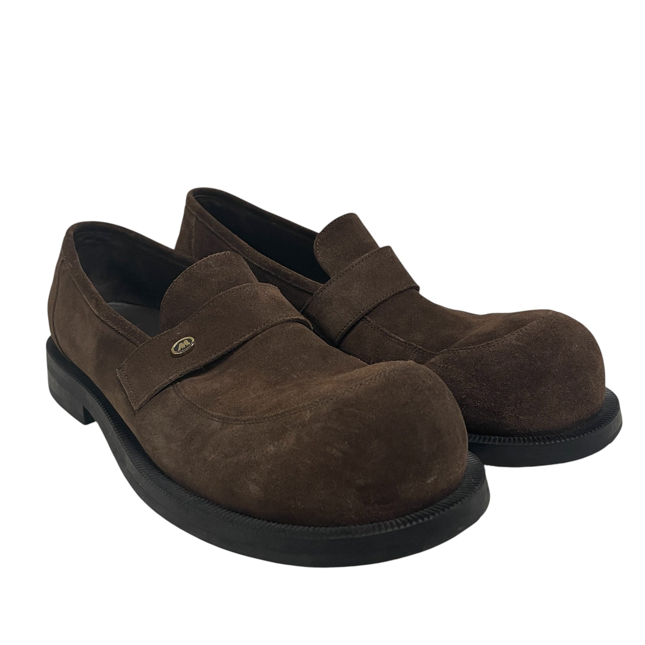 MARTINE ROSE/Loafers/US 12/Suede/BRW/CLOWN TOE LOAFER view 1