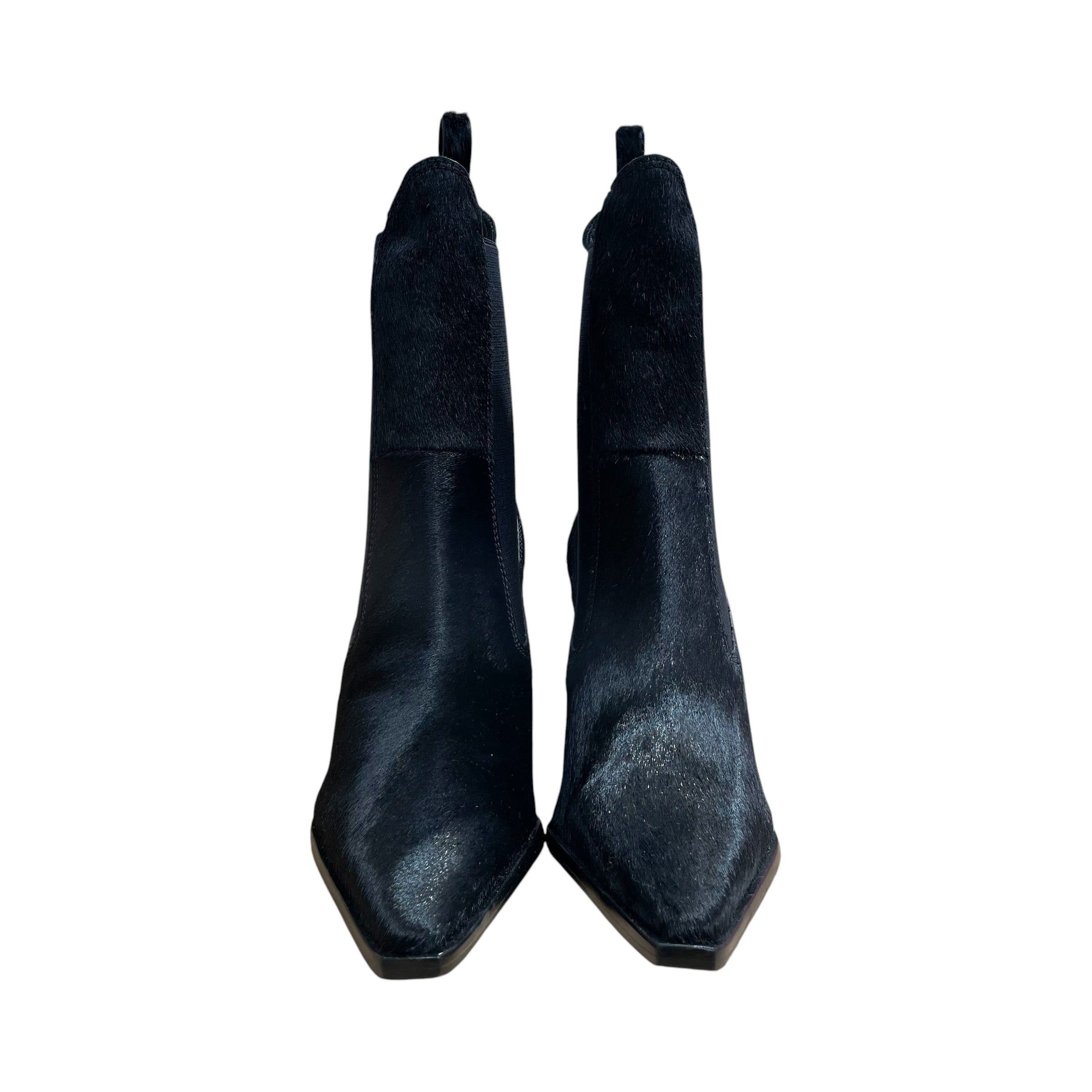 SCHUTZ/Boots/US 7.5/Fur/BLK/black calf hair boot view 3