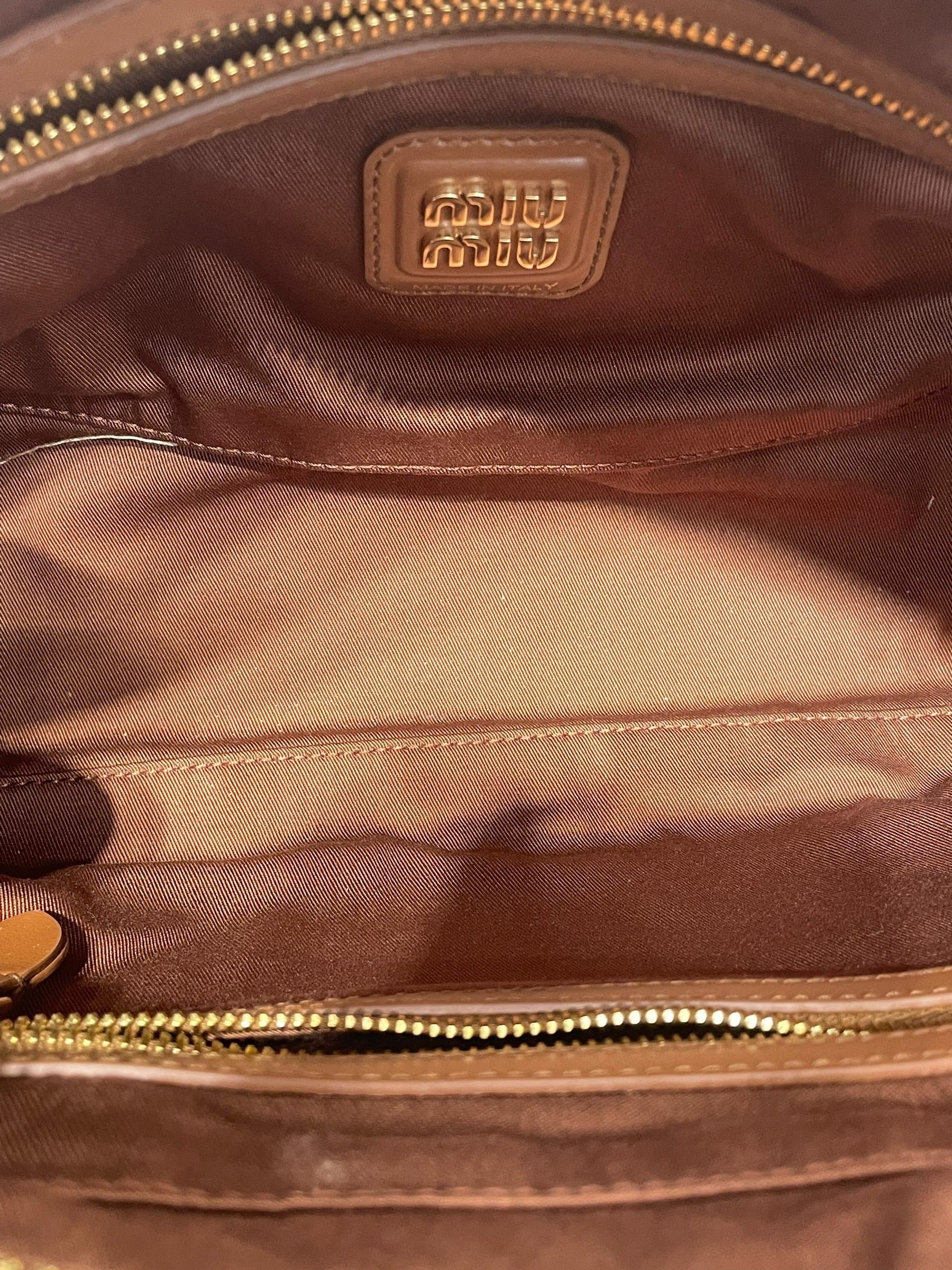 MIU MIU/Bag/Leather/BRW/LEATHER BEAU view 4