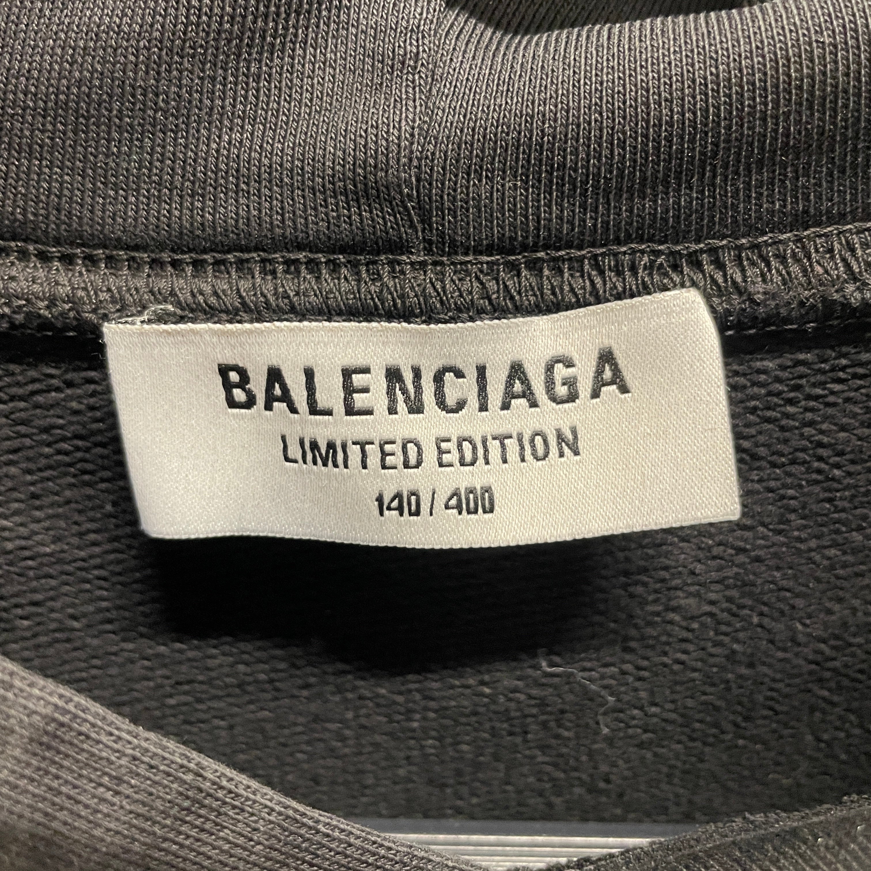 BALENCIAGA/Hoodie/L/Graphic/Cotton/BLK/LA NAKAMURANCE view 3