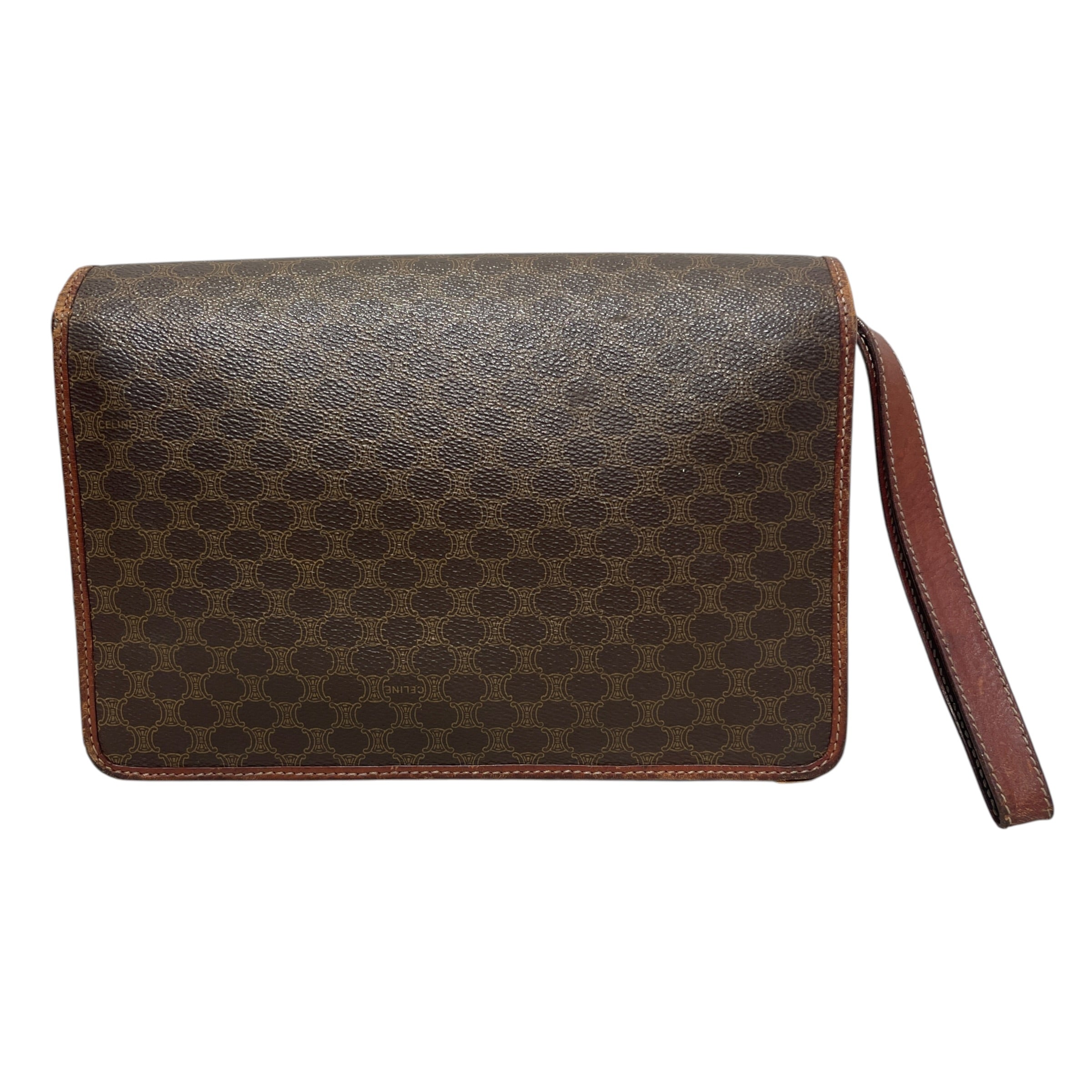 CELINE/Clutch Bag/Monogram/Leather/BRW/Macadam Vintage view 2