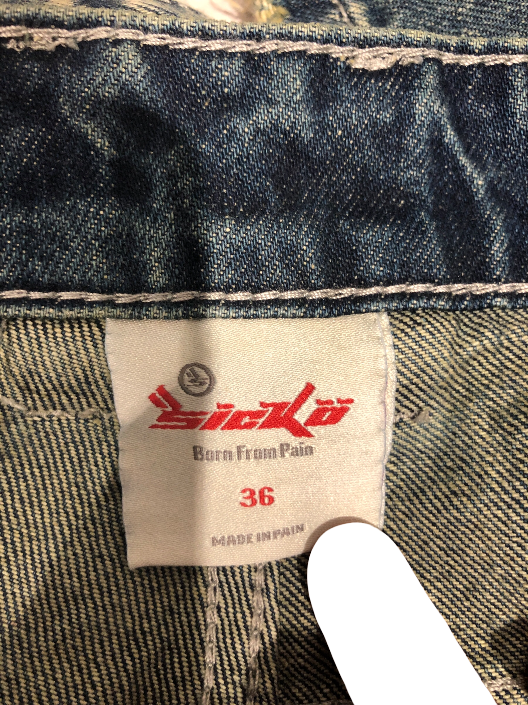 sicko/Straight Pants/36/Cotton/IDG/Graphic/ view 5