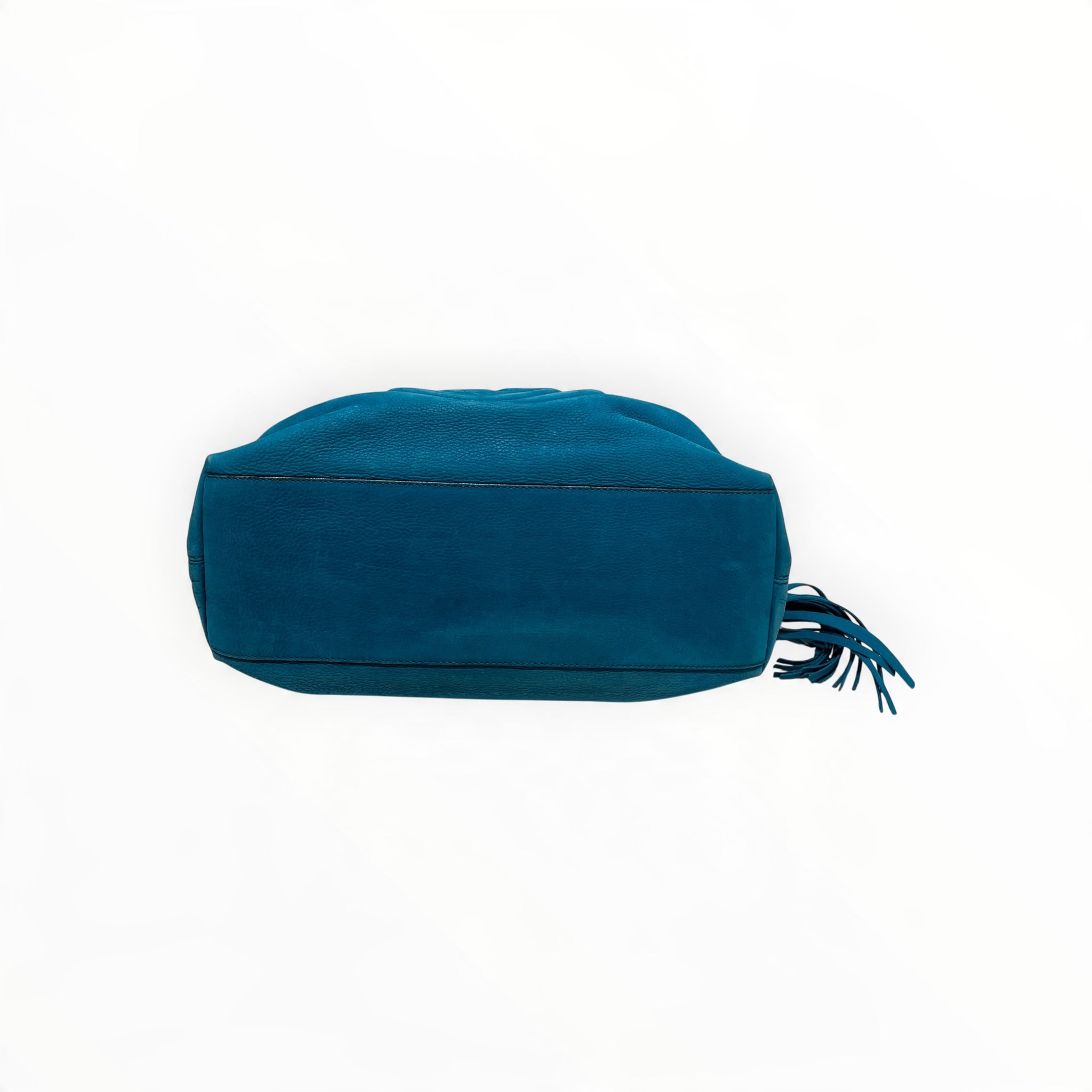 GUCCI/Cross Body Bag/Leather/BLU/GUCCI INTERLOCKING G SOHO TEAL view 3
