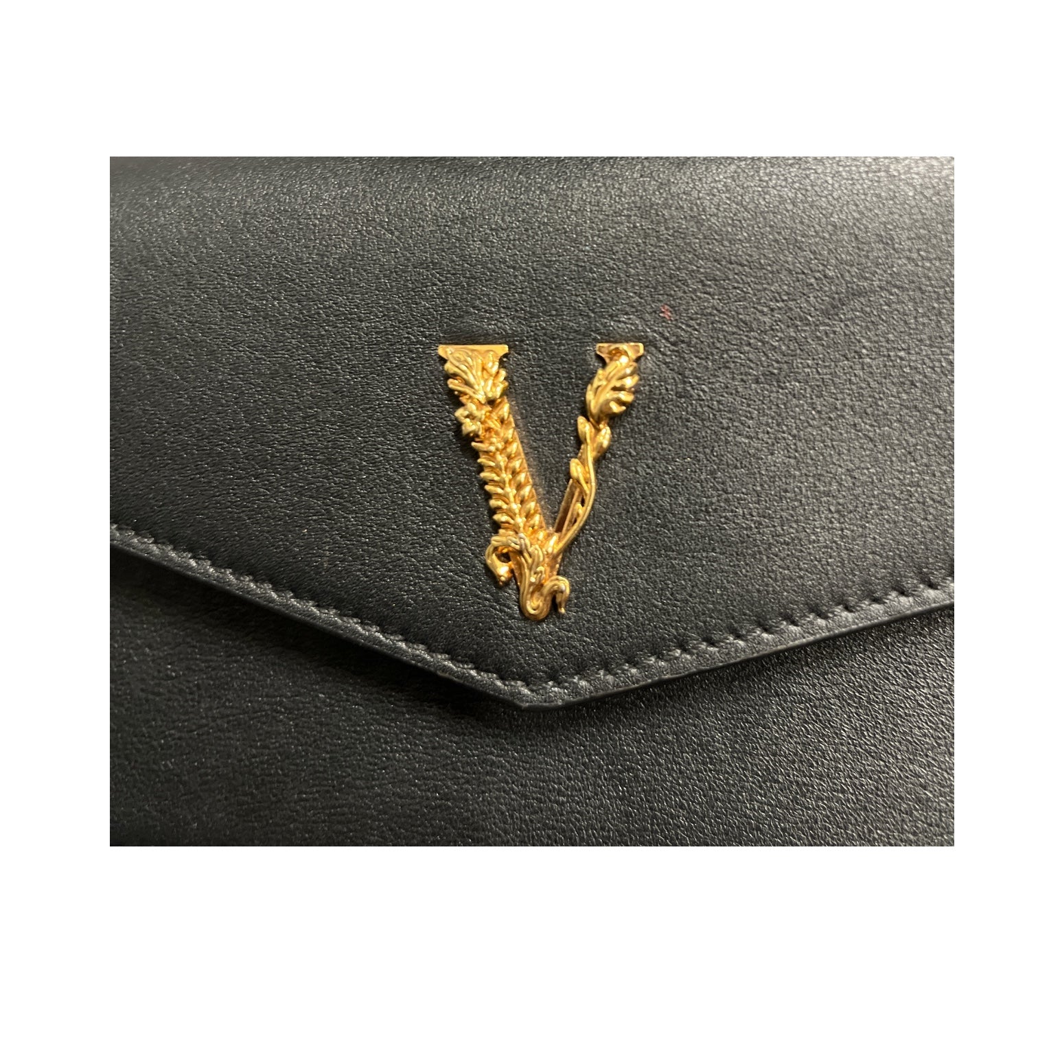 VERSACE/Cross Body Bag/Leather/BLK/lthr crossbody view 7