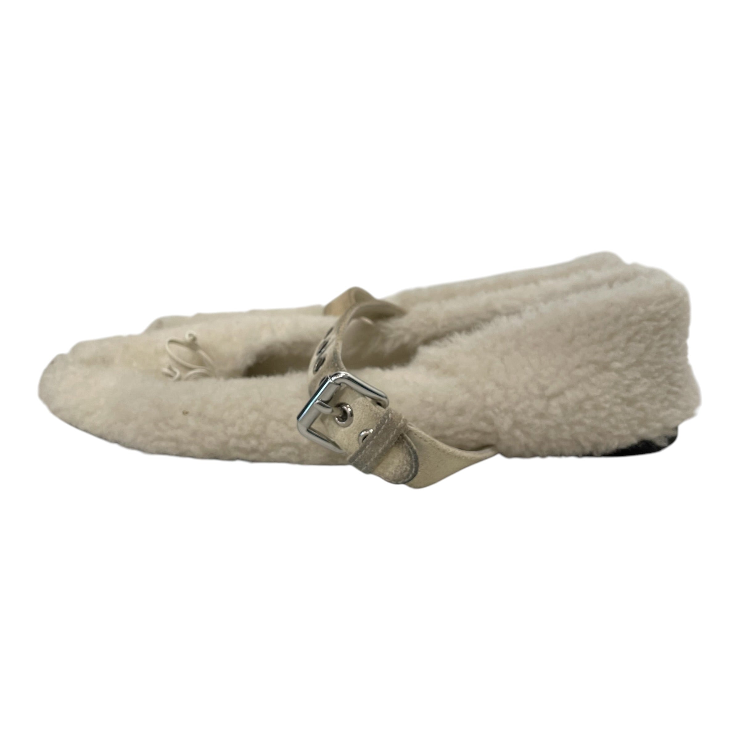 MIU MIU/Flat Shoes/EU 39.5/CRM/shearling view 7