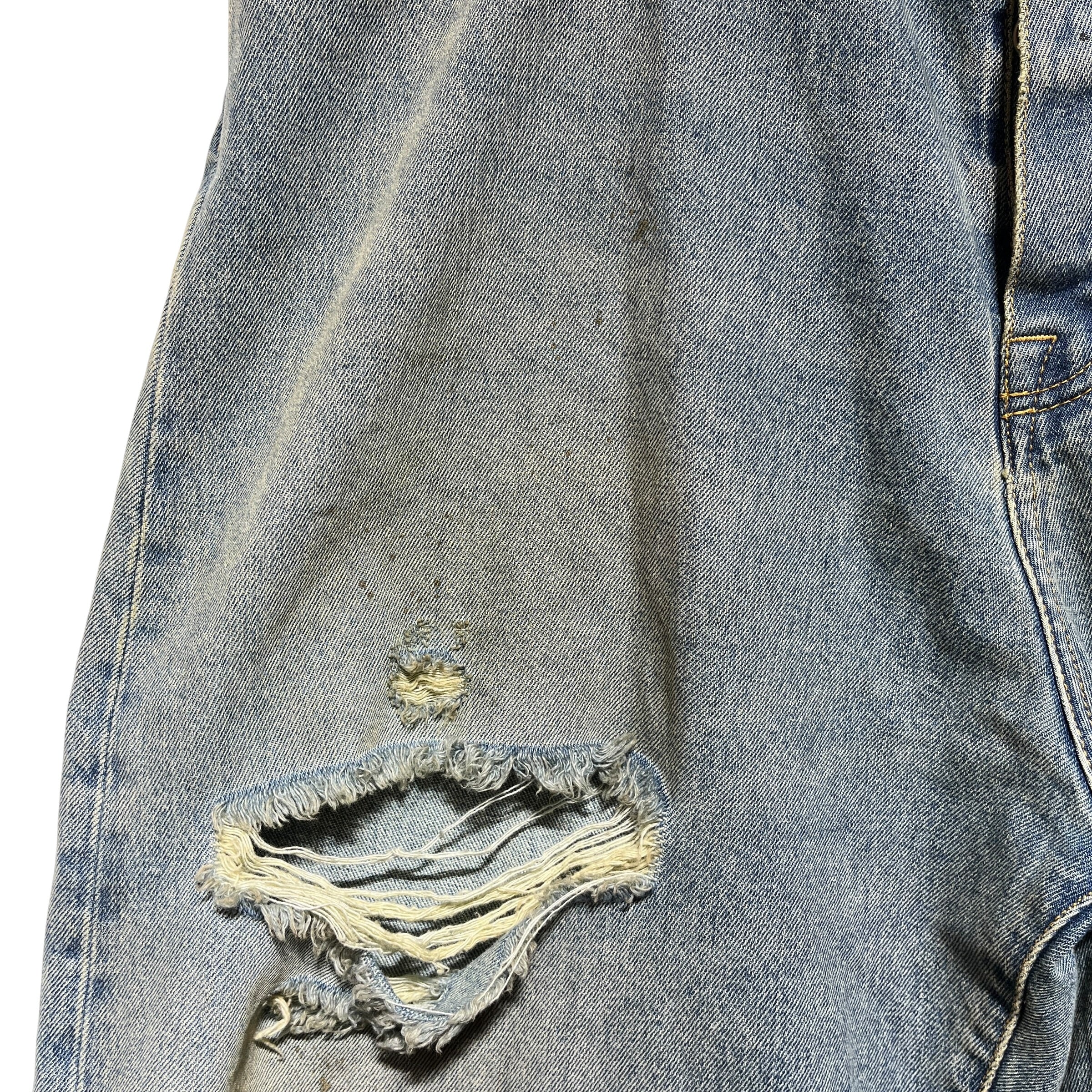 424(FourTwoFour)/Shorts/50/Cotton/IDG/ACID WASH JORTS view 5