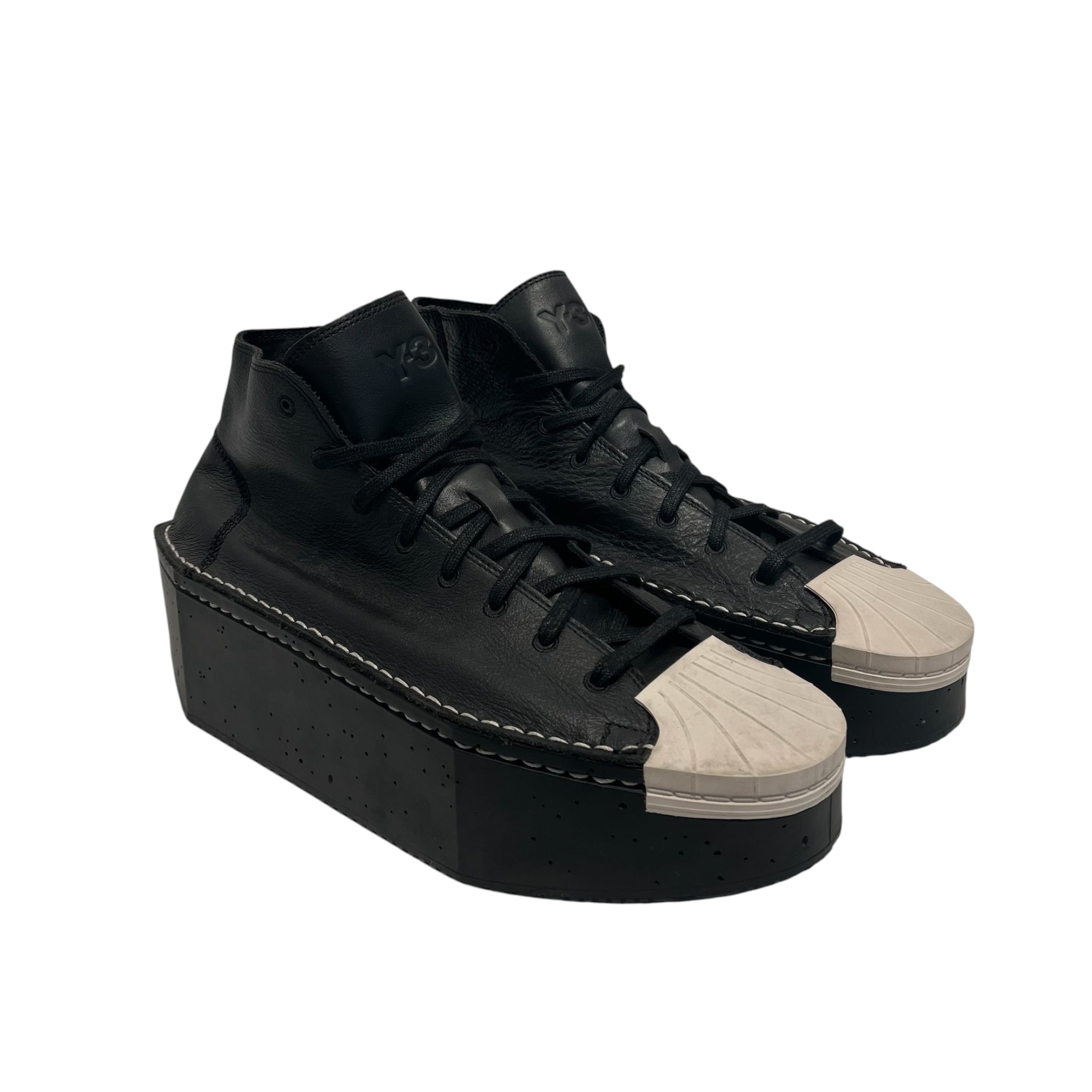 Y-3/Low-Sneakers/US 12/BLK/WHT TIP/ APX 21T001 view 1