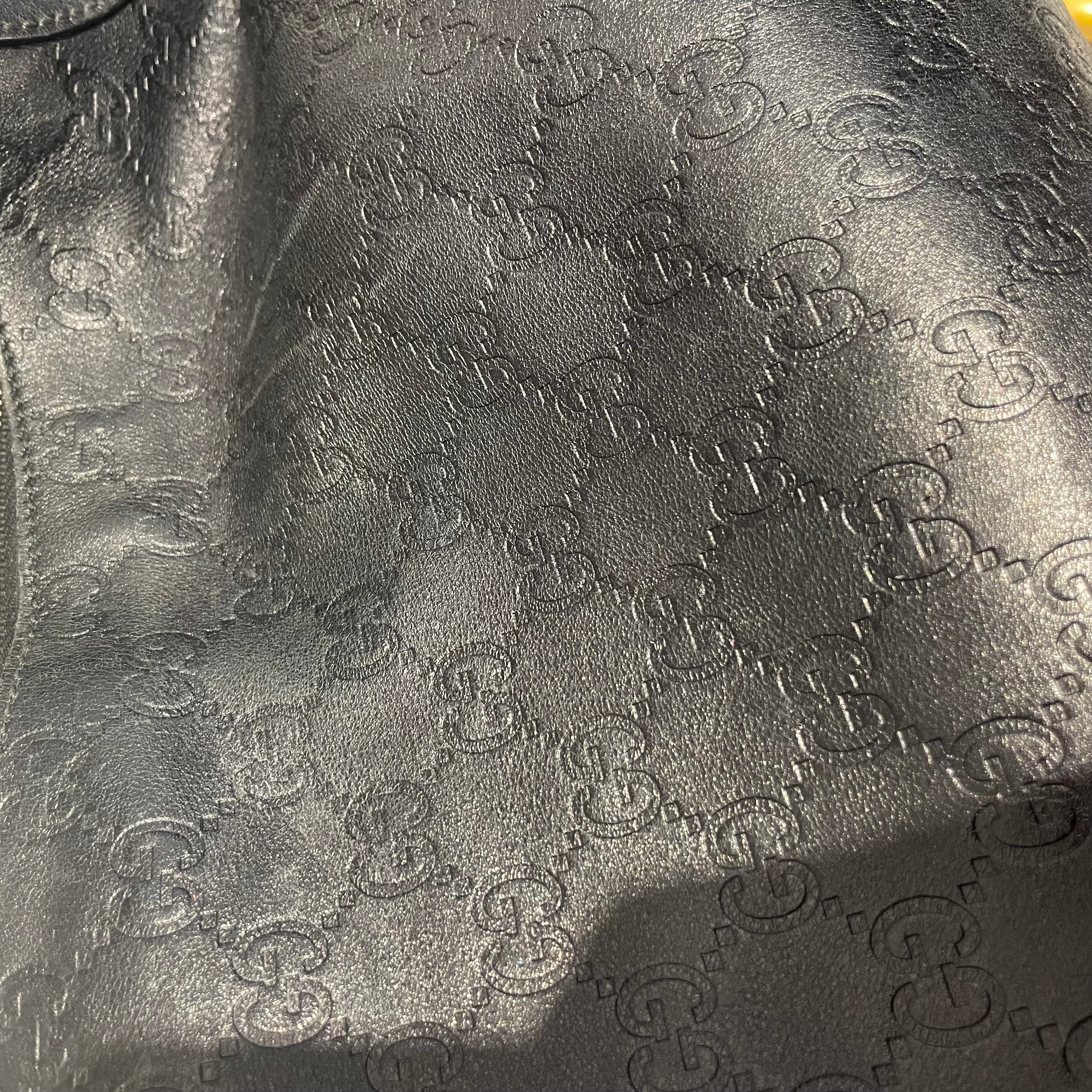 GUCCI/Tote Bag/Leather/BLK/GG Supreme Signoria view 6