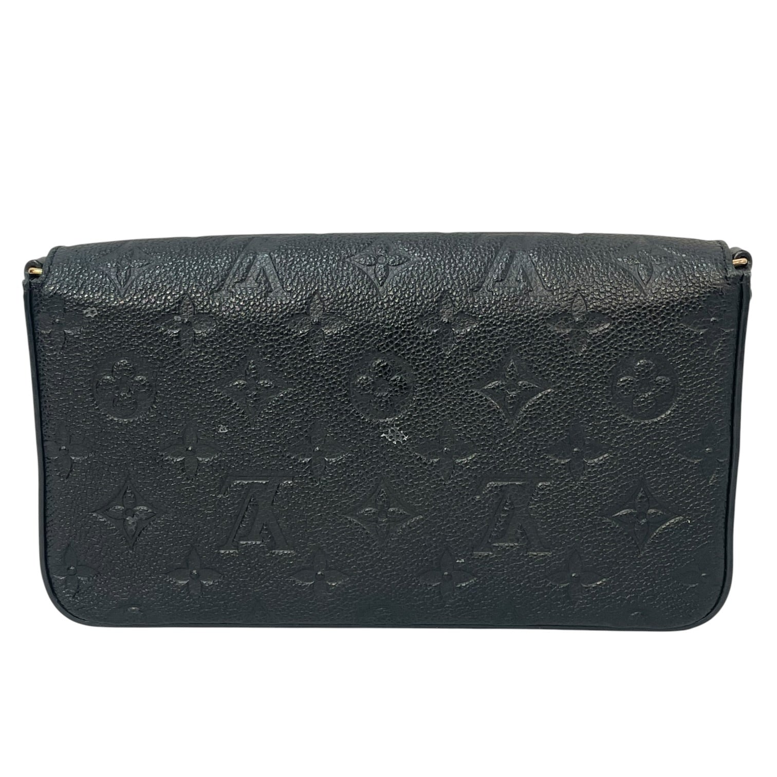 LOUIS VUITTON/Cross Body Bag/Monogram/Leather/BLK/Felicie Pochette Empriente view 2