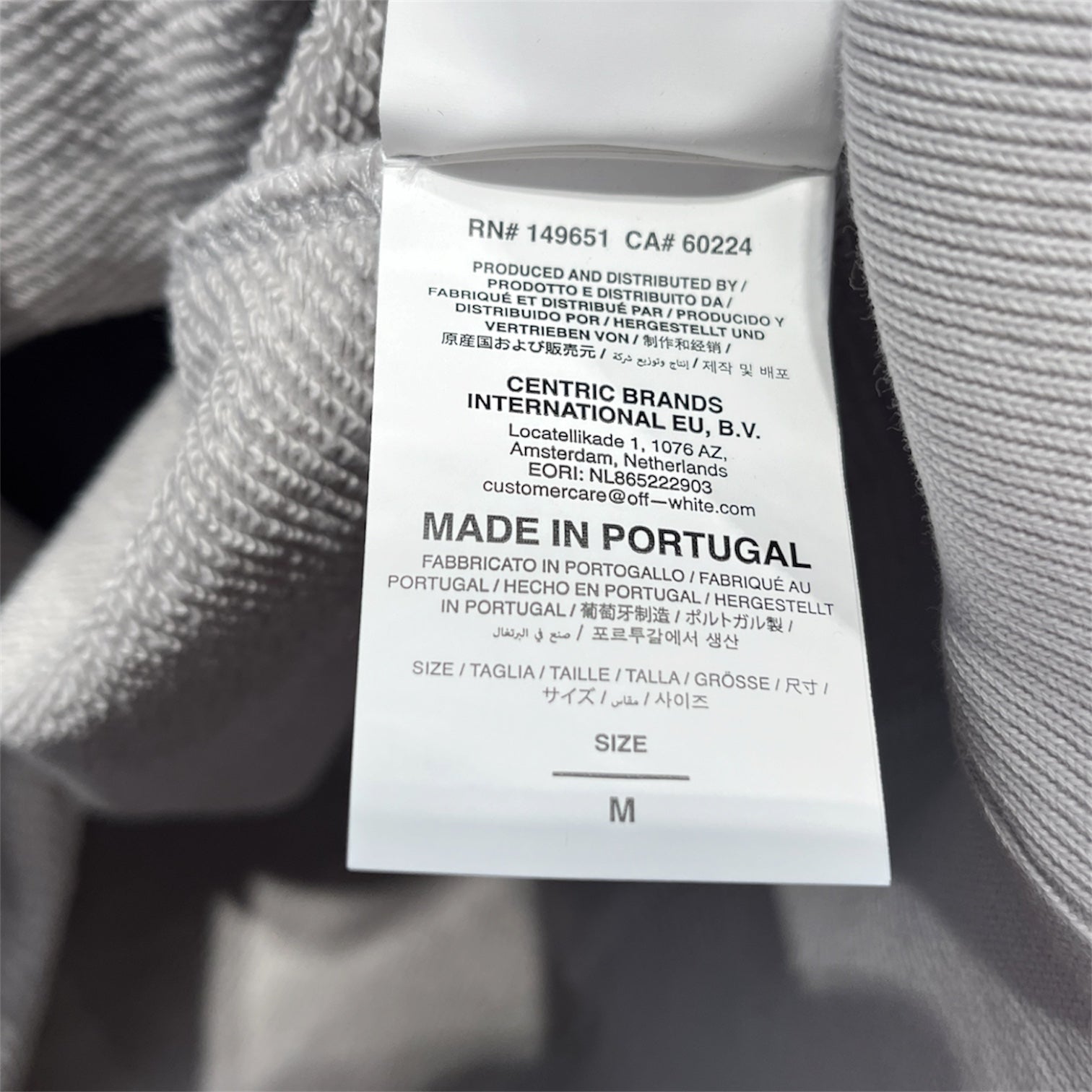 OFF-WHITE/Sweatshirt/M/Monogram/Cotton/GRY/Oversize/Big Bookish Skate Hoodie view 4