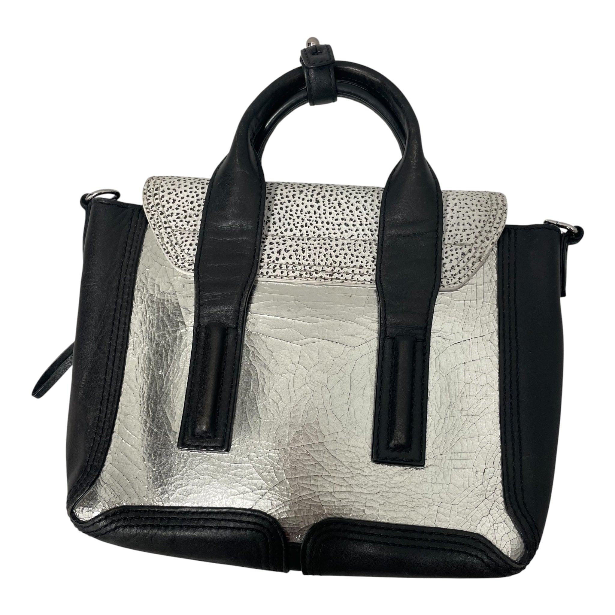 3.1 phillip lim/Cross Body Bag/Leather/SLV/PHILLIP LIM SILVER SATCHEL BAG view 3