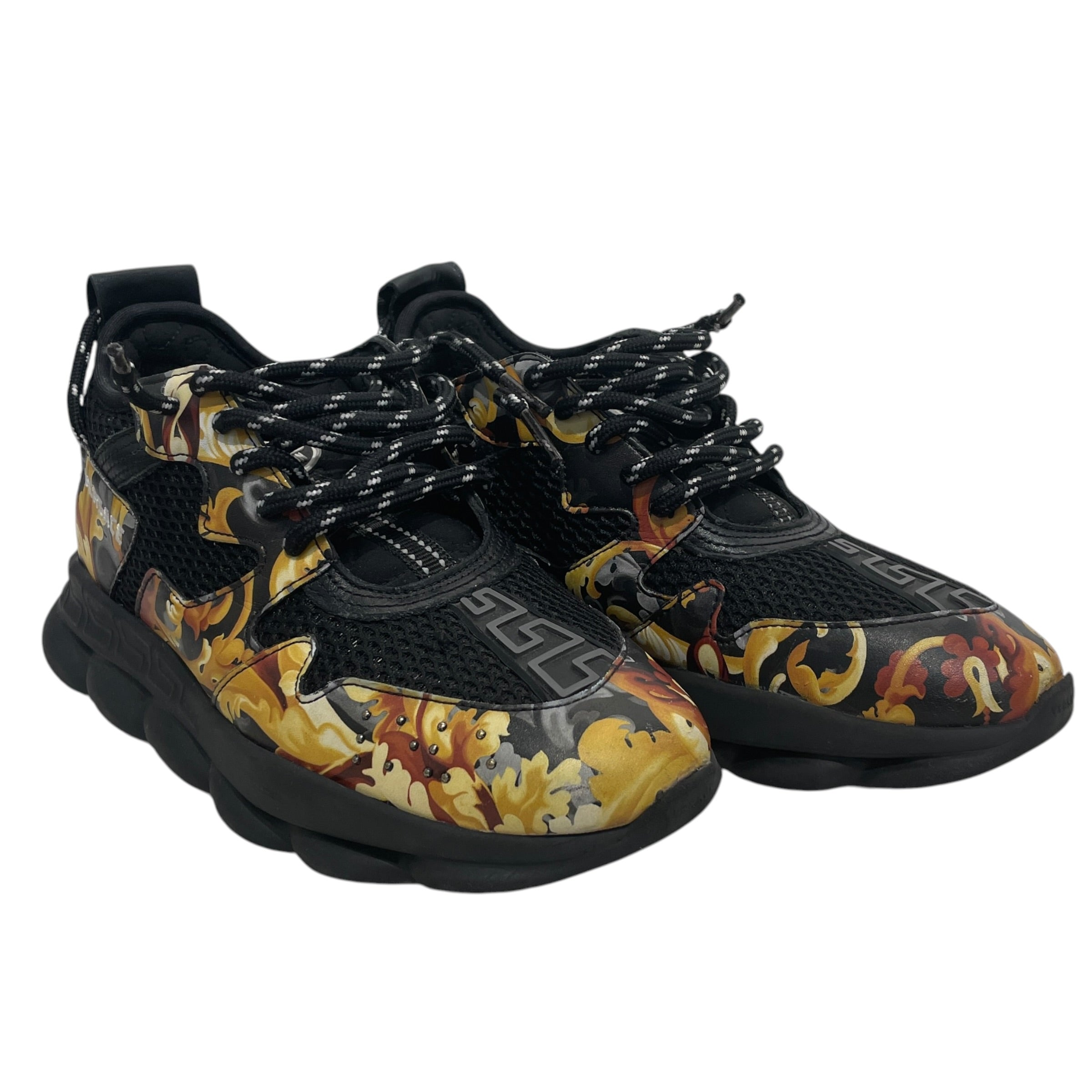 VERSACE/Low-Sneakers/US 5.5/All Over Print/BLK/ view 1