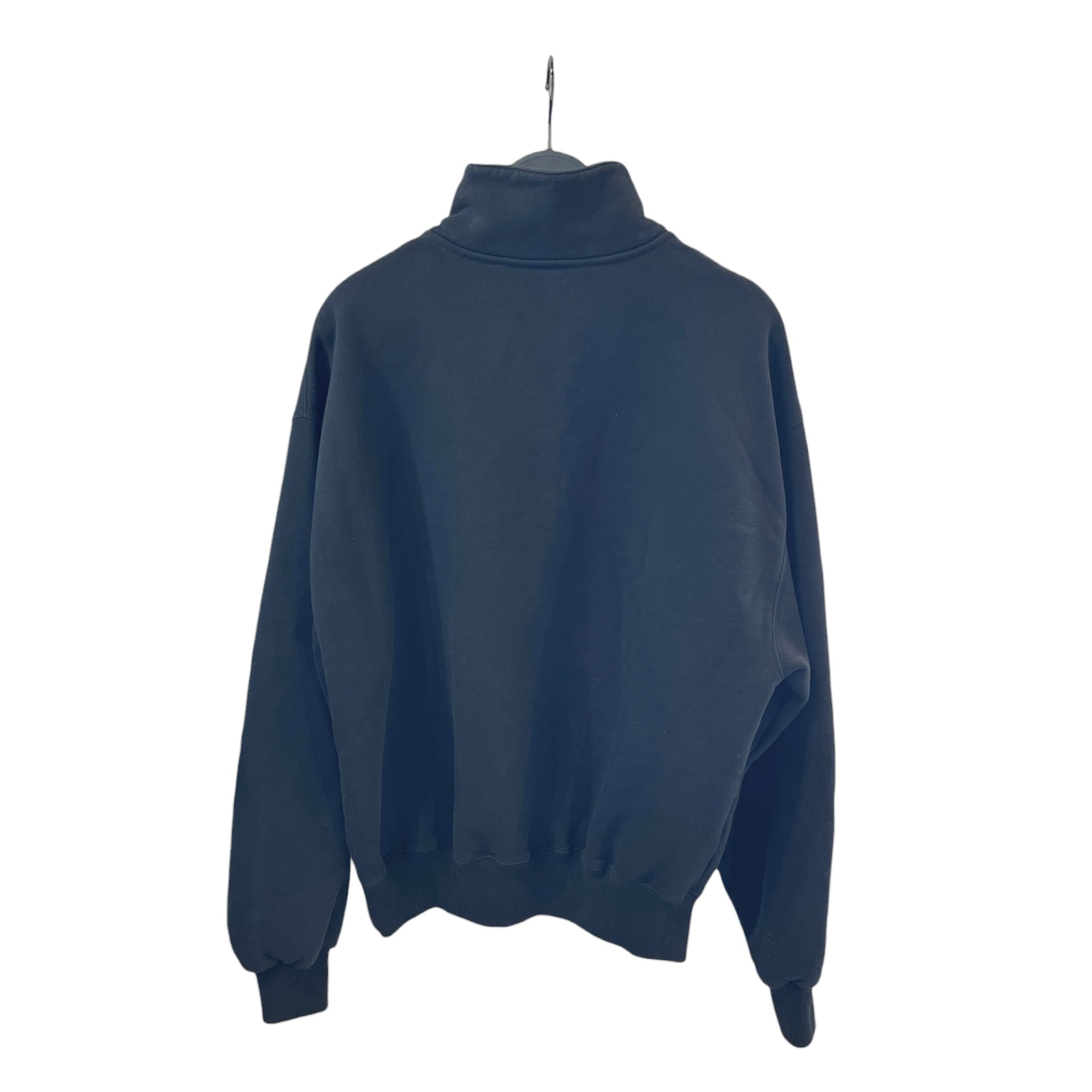 JACQUEMUS/Sweatshirt/S/Cotton/BLK/GROS GRAINED ZIPPED ROLLNECK view 2