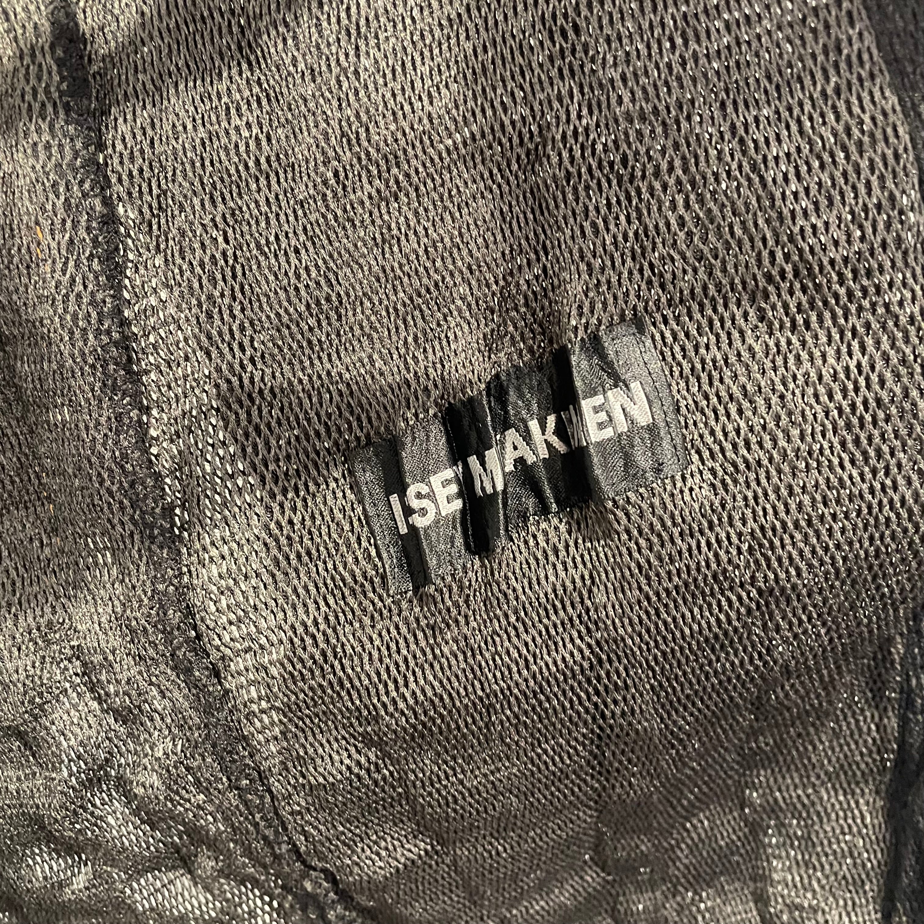 ISSEY MIYAKE MEN/Cardigan/4/Polyester/BLK/RUFFLED LONG CARDIGAN view 3