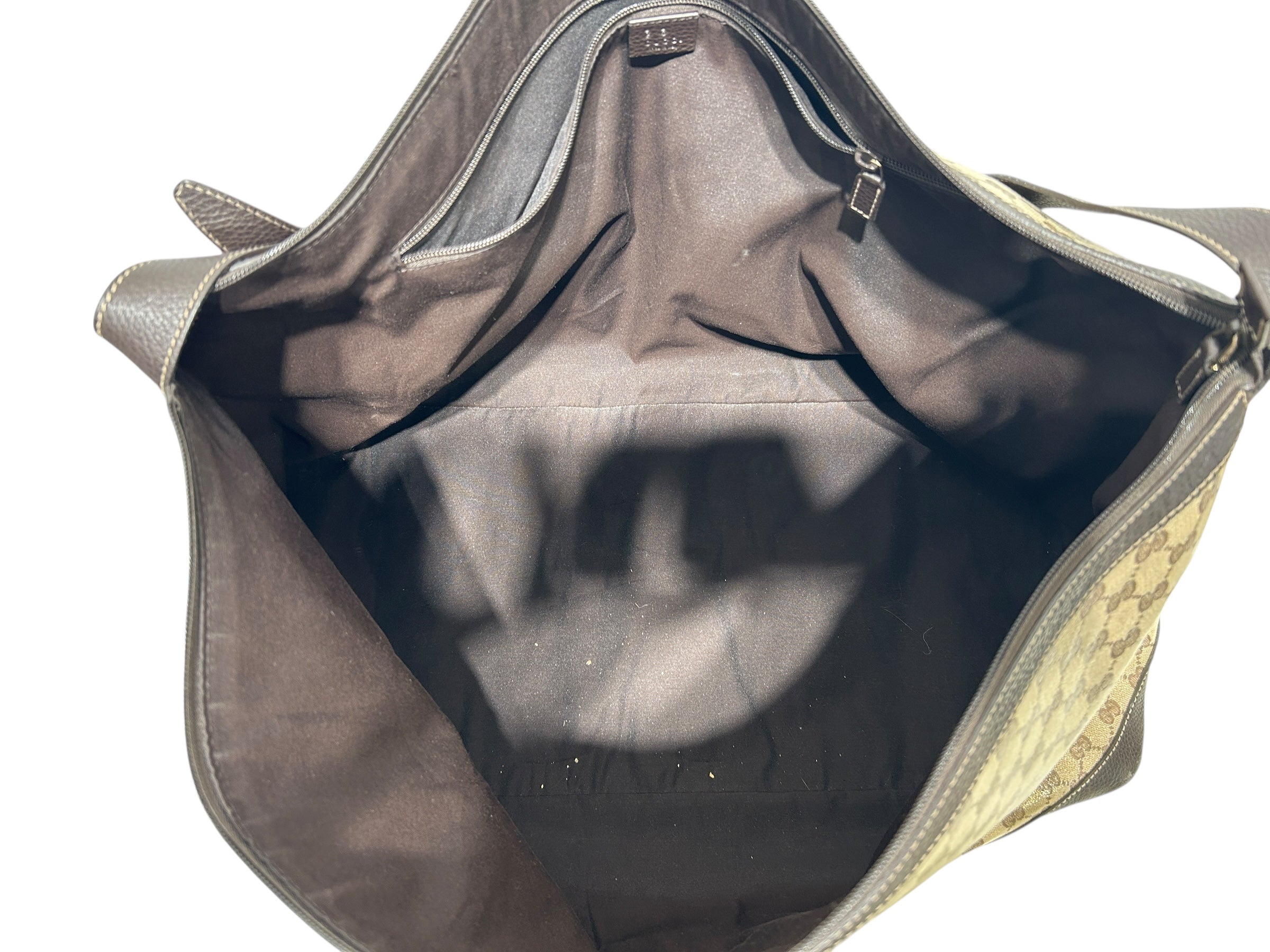 GUCCI/Tote Bag/Leather/BEG/MONOGRAM TOTE view 4