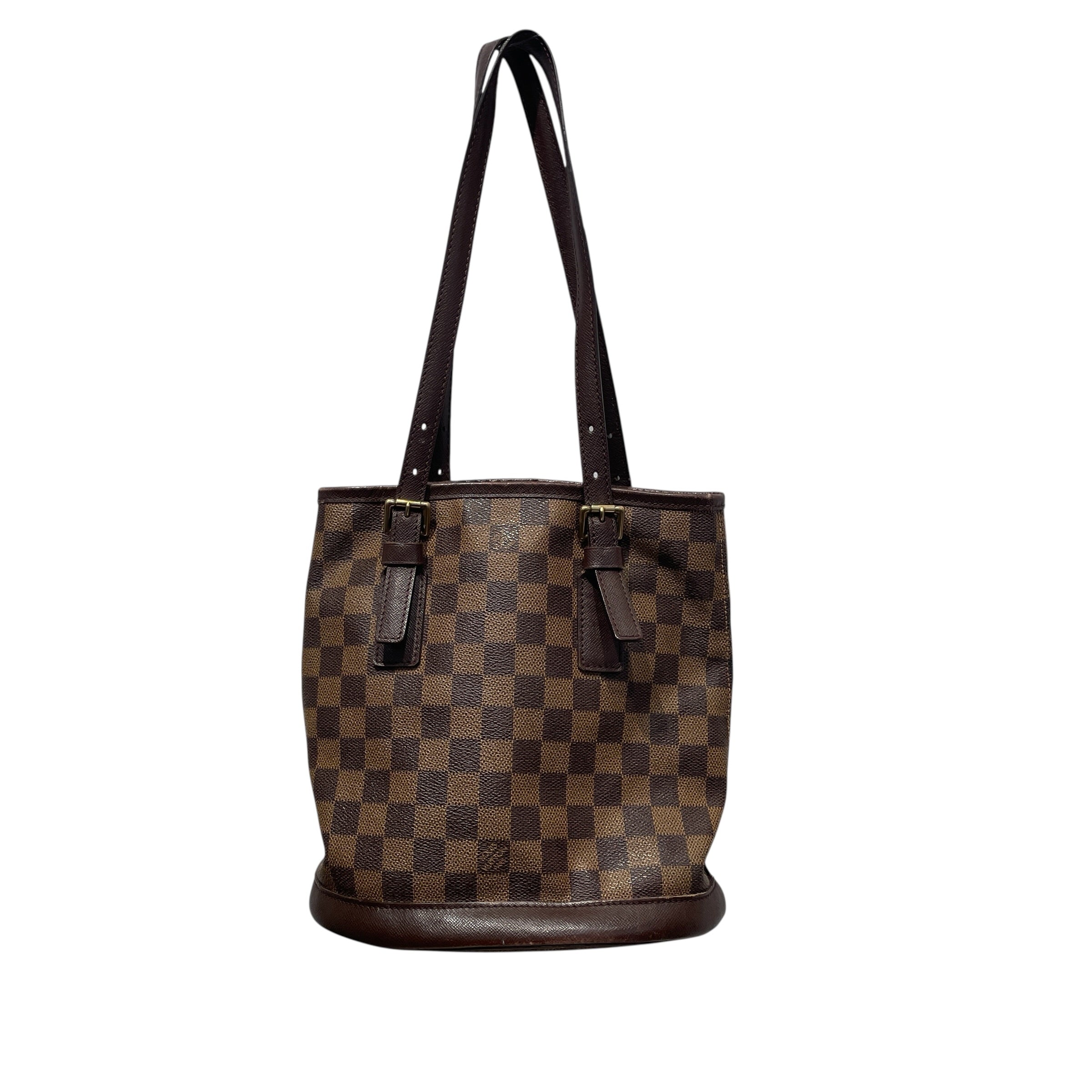 LOUIS VUITTON/Hand Bag/Hombre Check/Leather/BRW/Damier Ebene Marais view 2