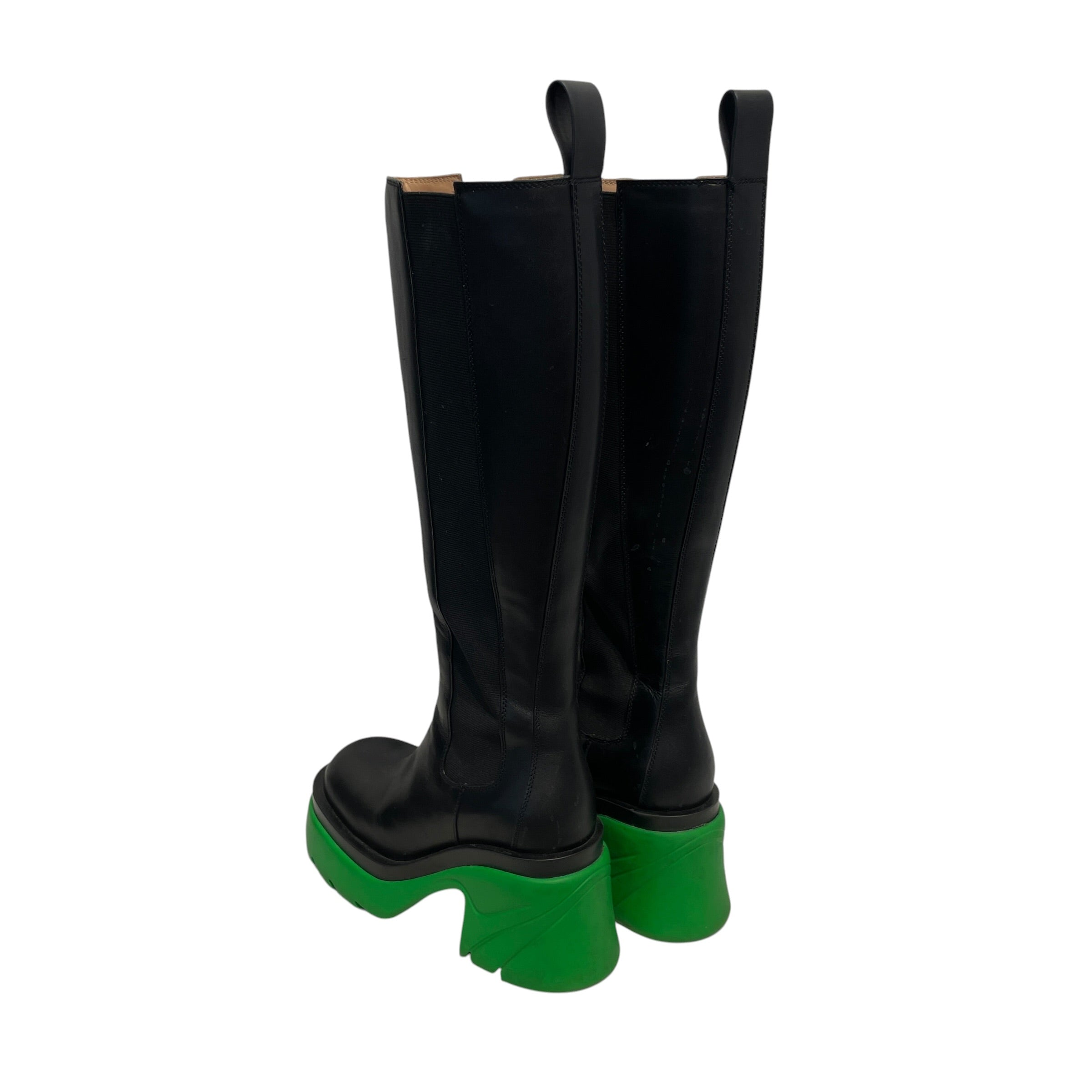 BOTTEGA VENETA/Boots/EU 37/Leather/BLK/BOTTOM view 2