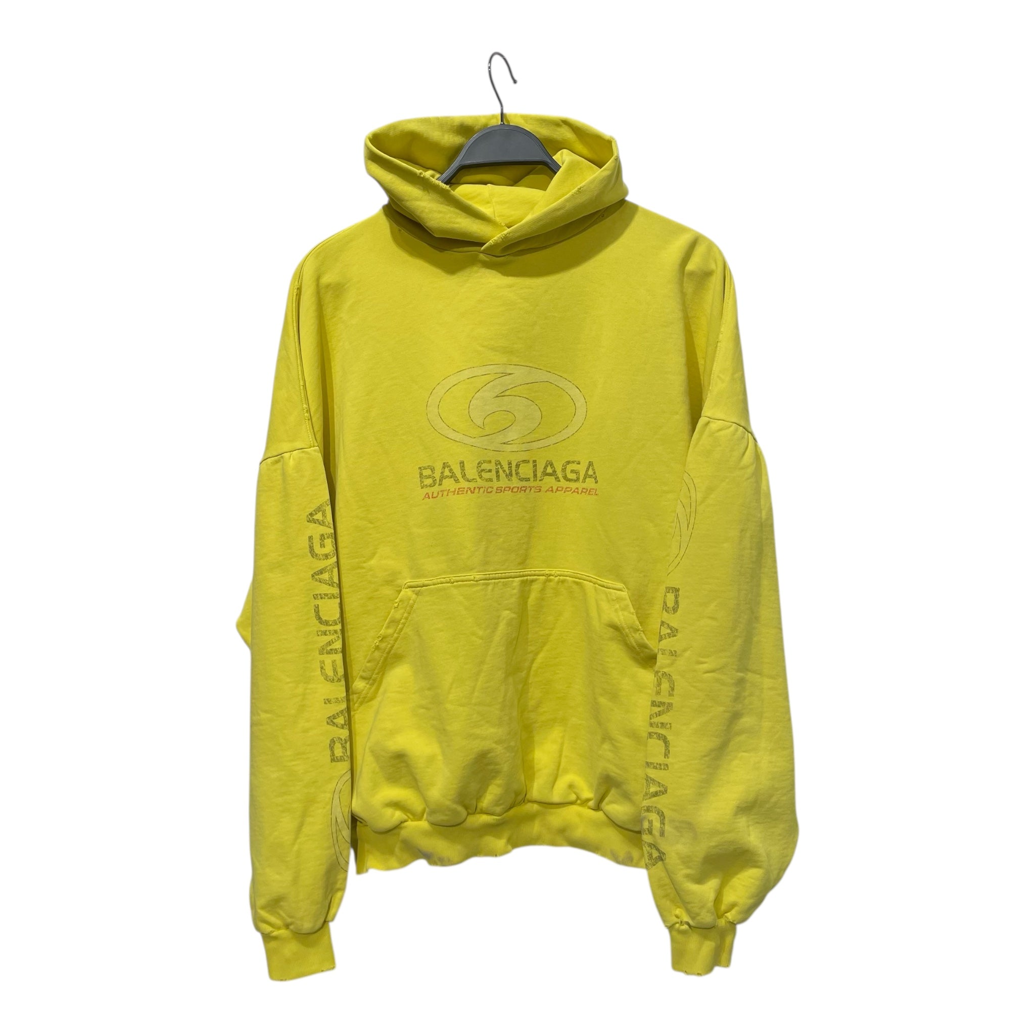 BALENCIAGA/Hoodie/L/Cotton/YEL/SURFER HOODIE view 1