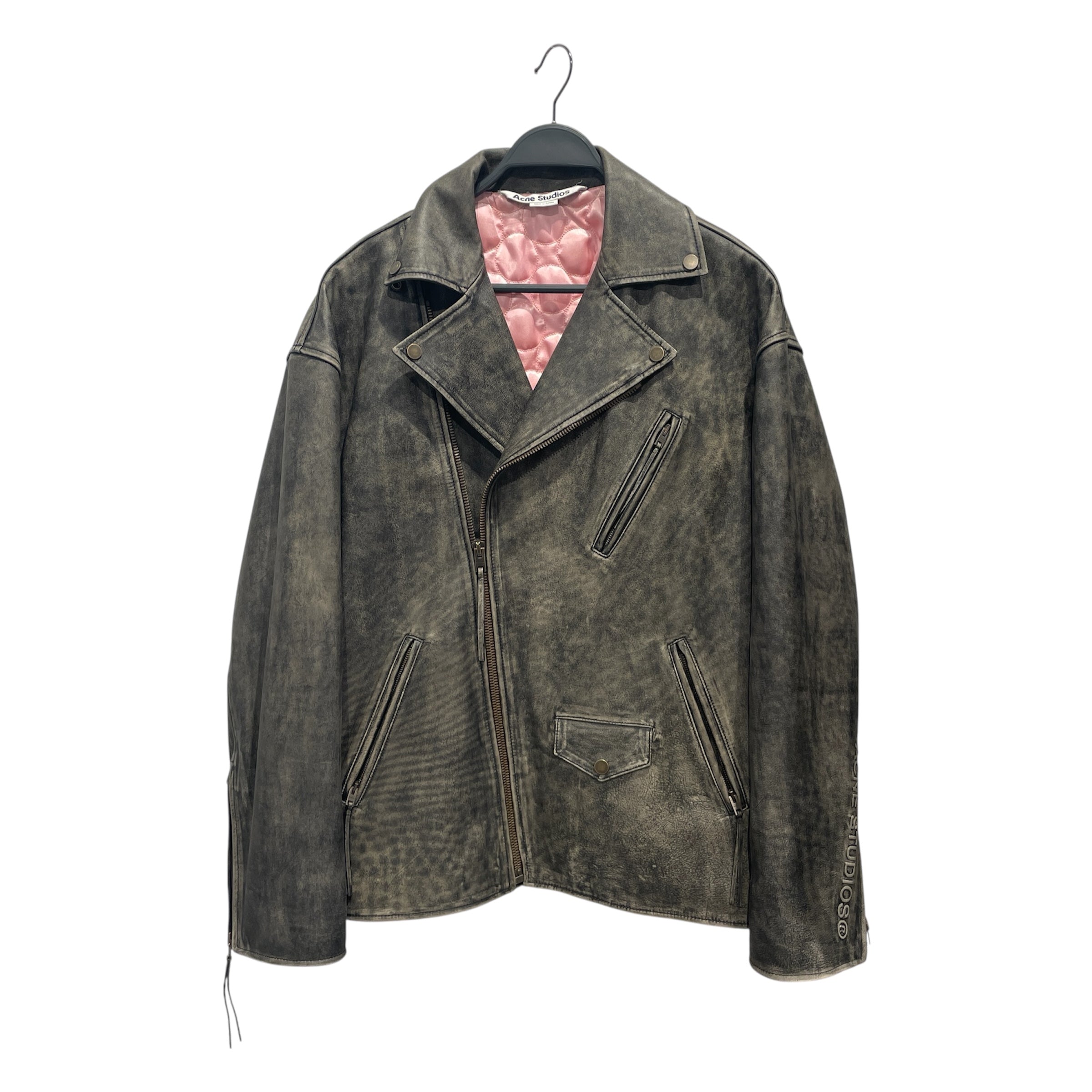 Acne Studios/Leather Jkt/46/Leather/BLK/BIKER LEATHER JACKET view 1
