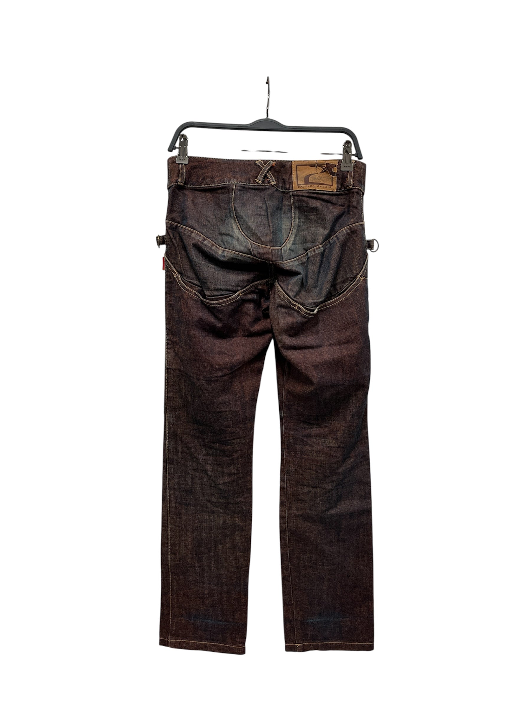 beauty:beast/Bottoms/1/Denim/MLT/rust indigo fade view 2