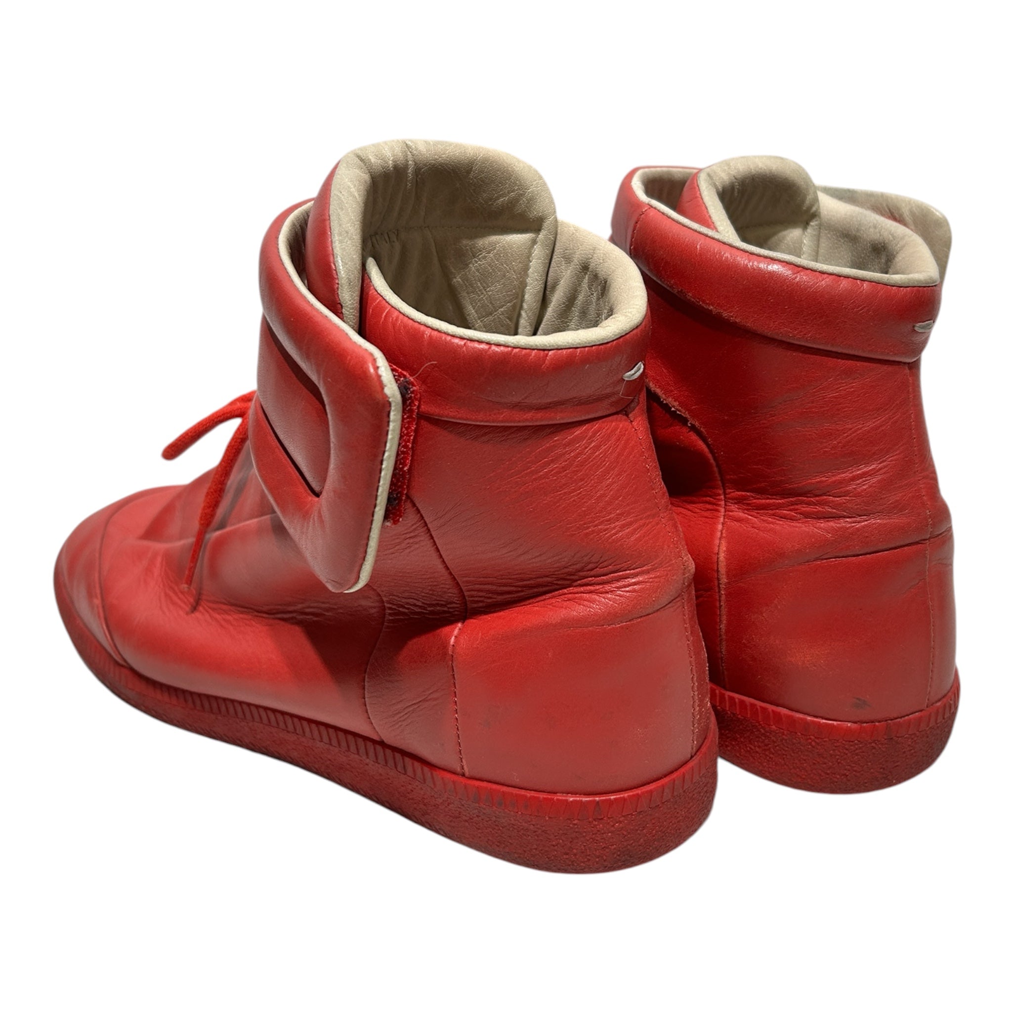 Martin Margiela/Hi-Sneakers/EU 41/Leather/RED/FUTURES view 2