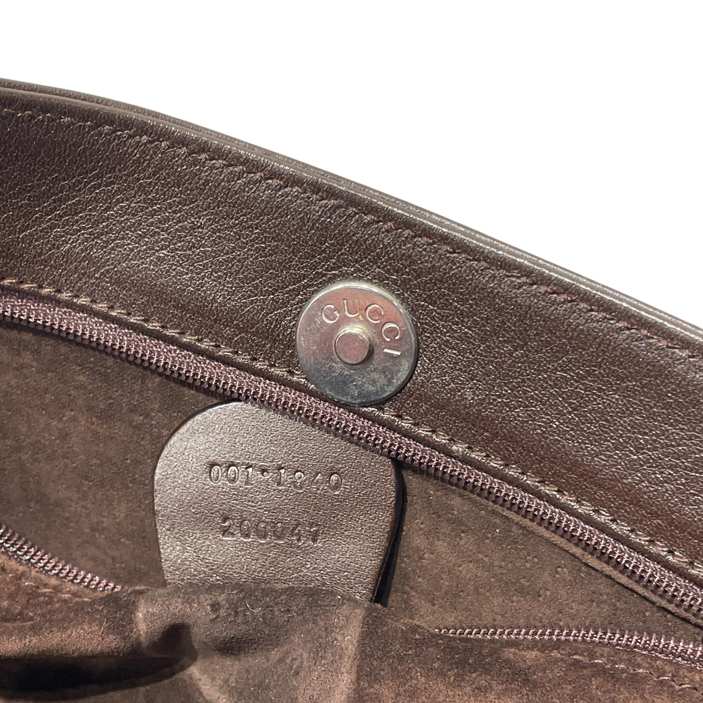 GUCCI/Tote Bag/Leather/BRW/1997 TOM FORD INTERLOCKING BAG view 8