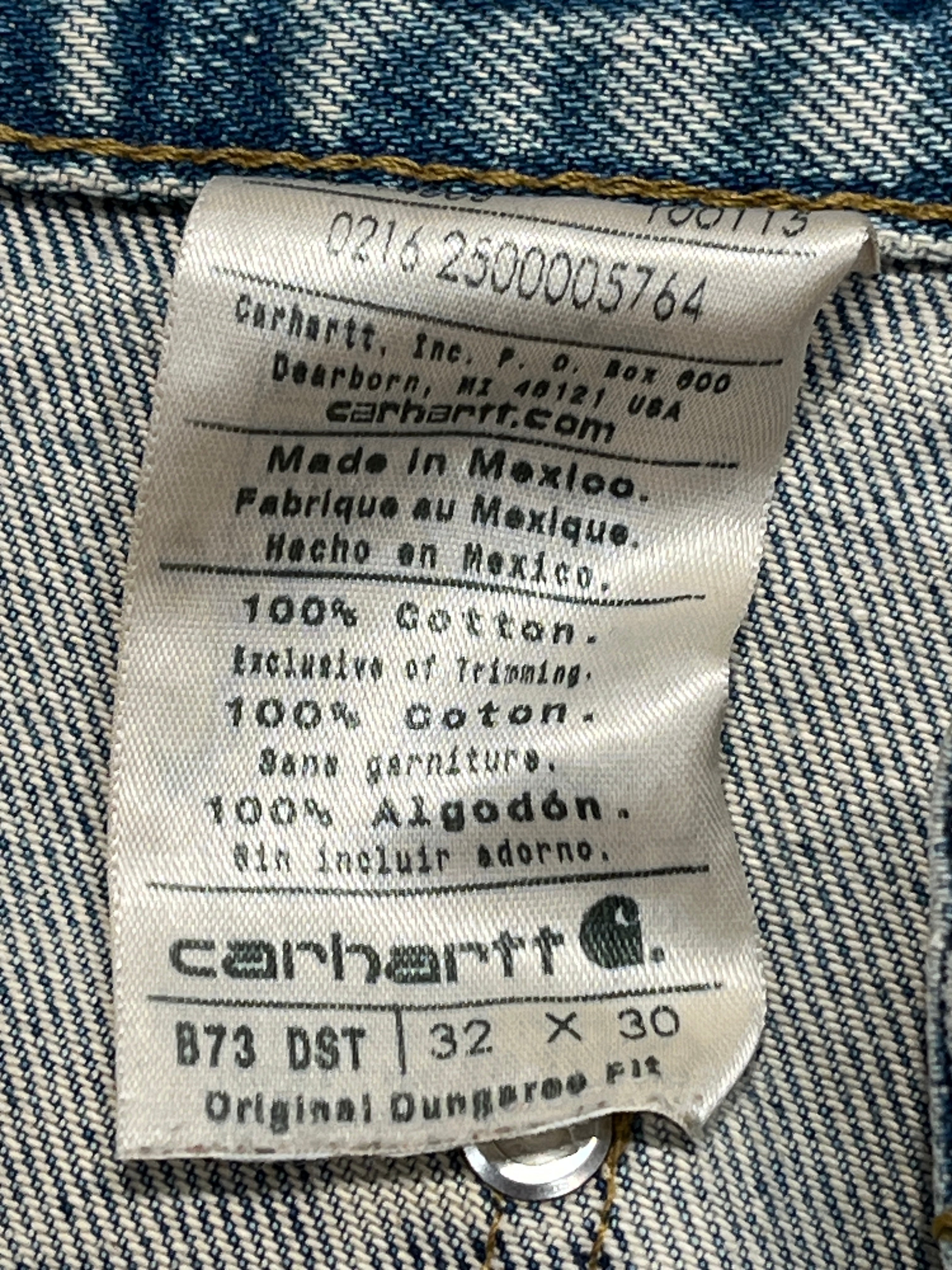 Carhartt/Carpenter Pants/32/Denim/BLU/Reworked Double Knees view 5