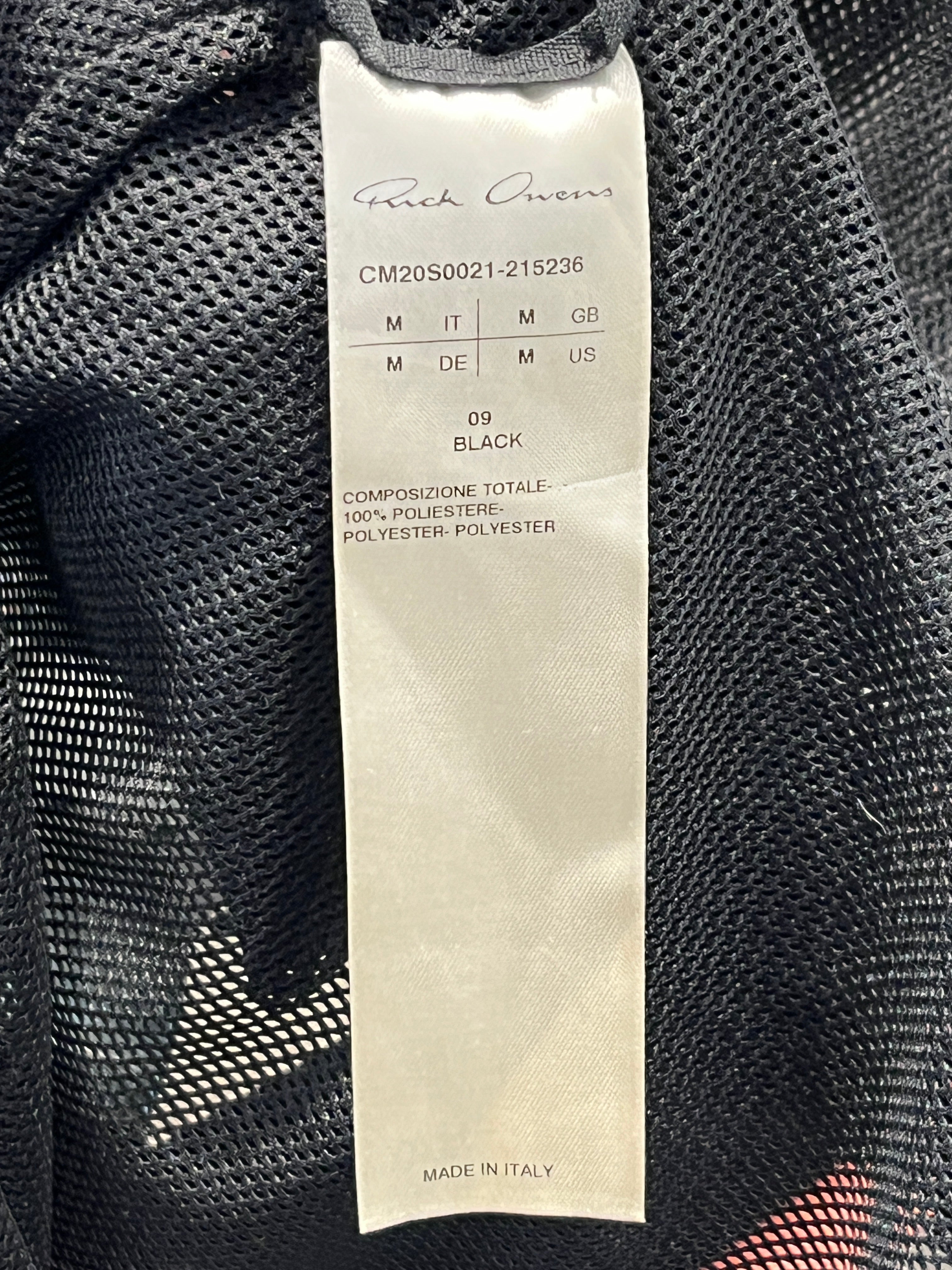 Rick Owens/Champion/T-Shirt/M/BLK/MESH BABY TEE view 4