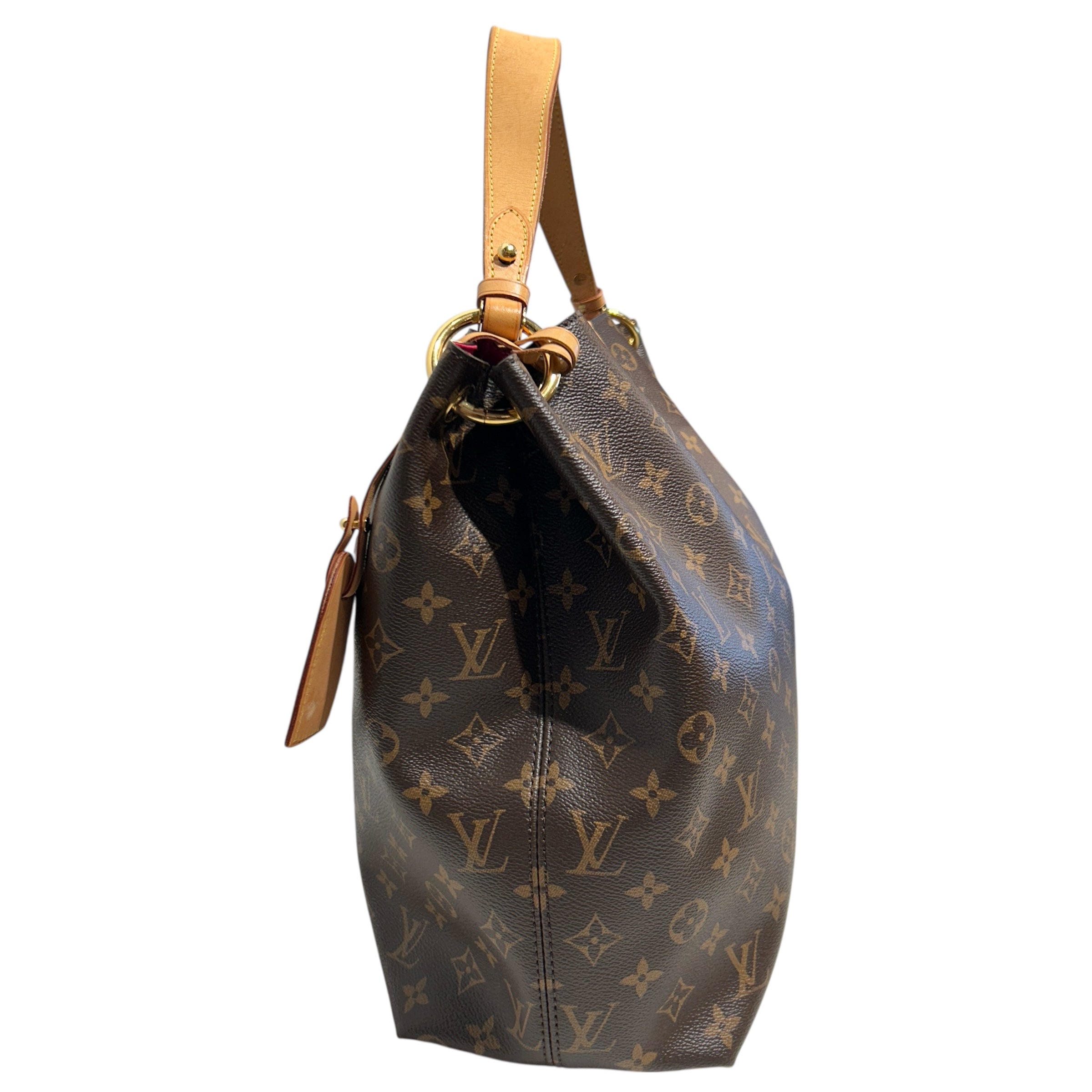 LOUIS VUITTON/Hand Bag/Monogram/Leather/BRW/GRACEFUL MM MONOGRAM view 3