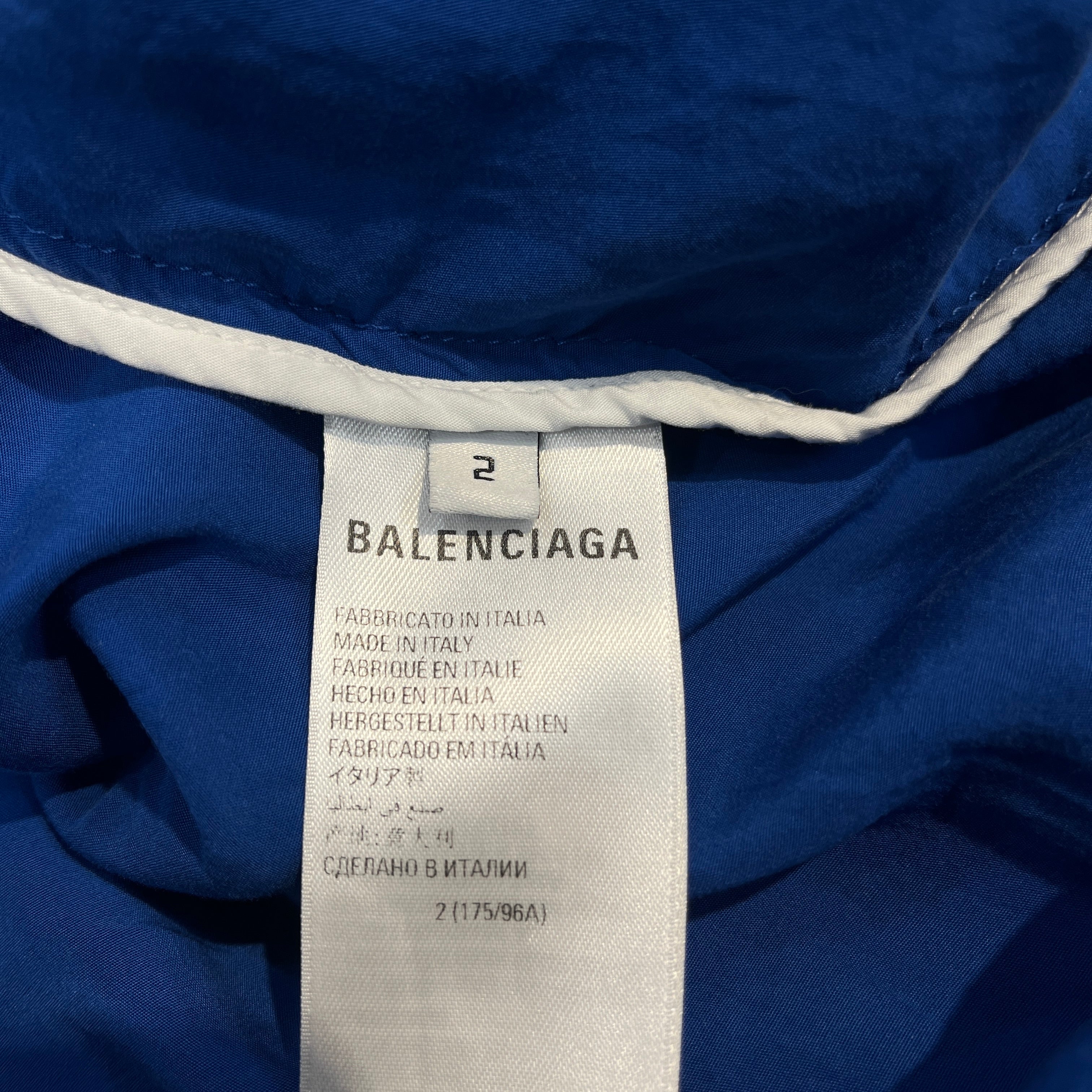 BALENCIAGA/Jacket/2/Nylon/BLU/TRACK JACKET view 4