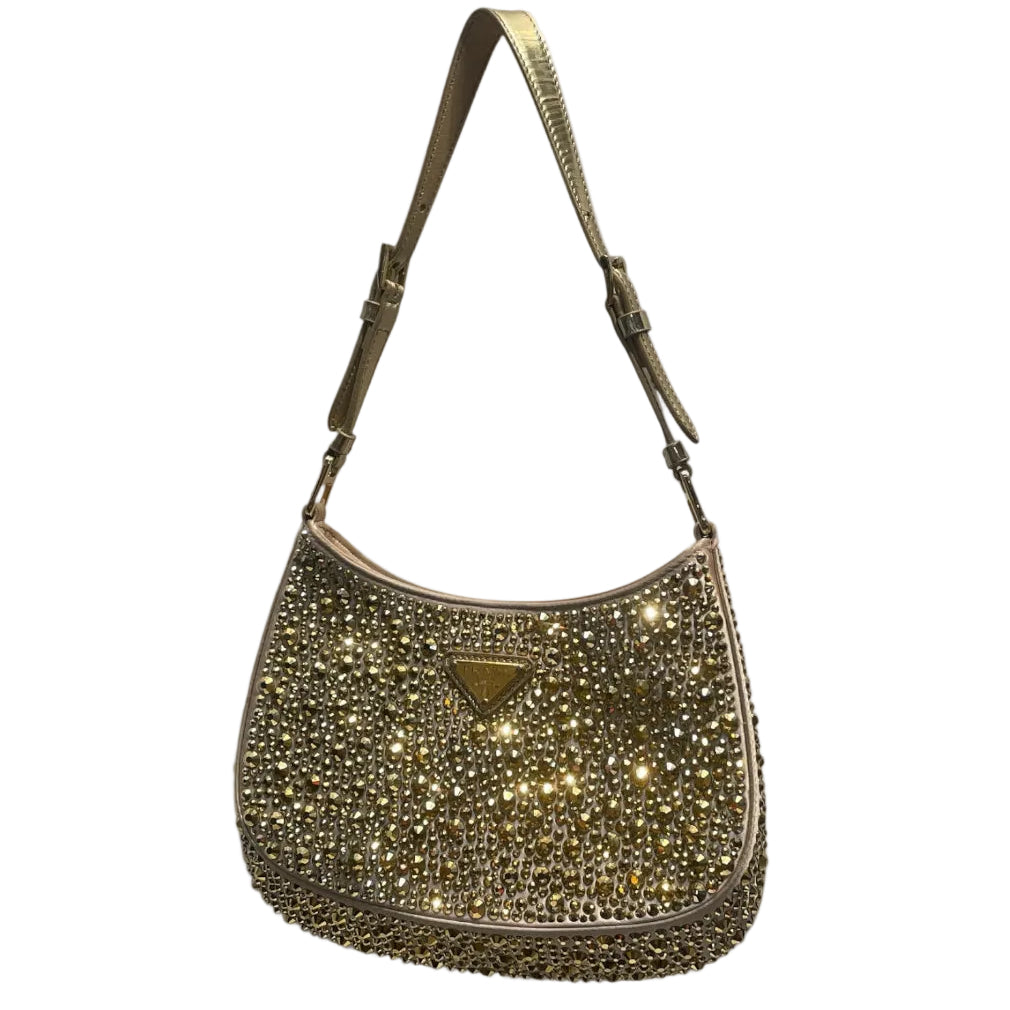 PRADA/Hand Bag/GLD/RHINESTONES view 1