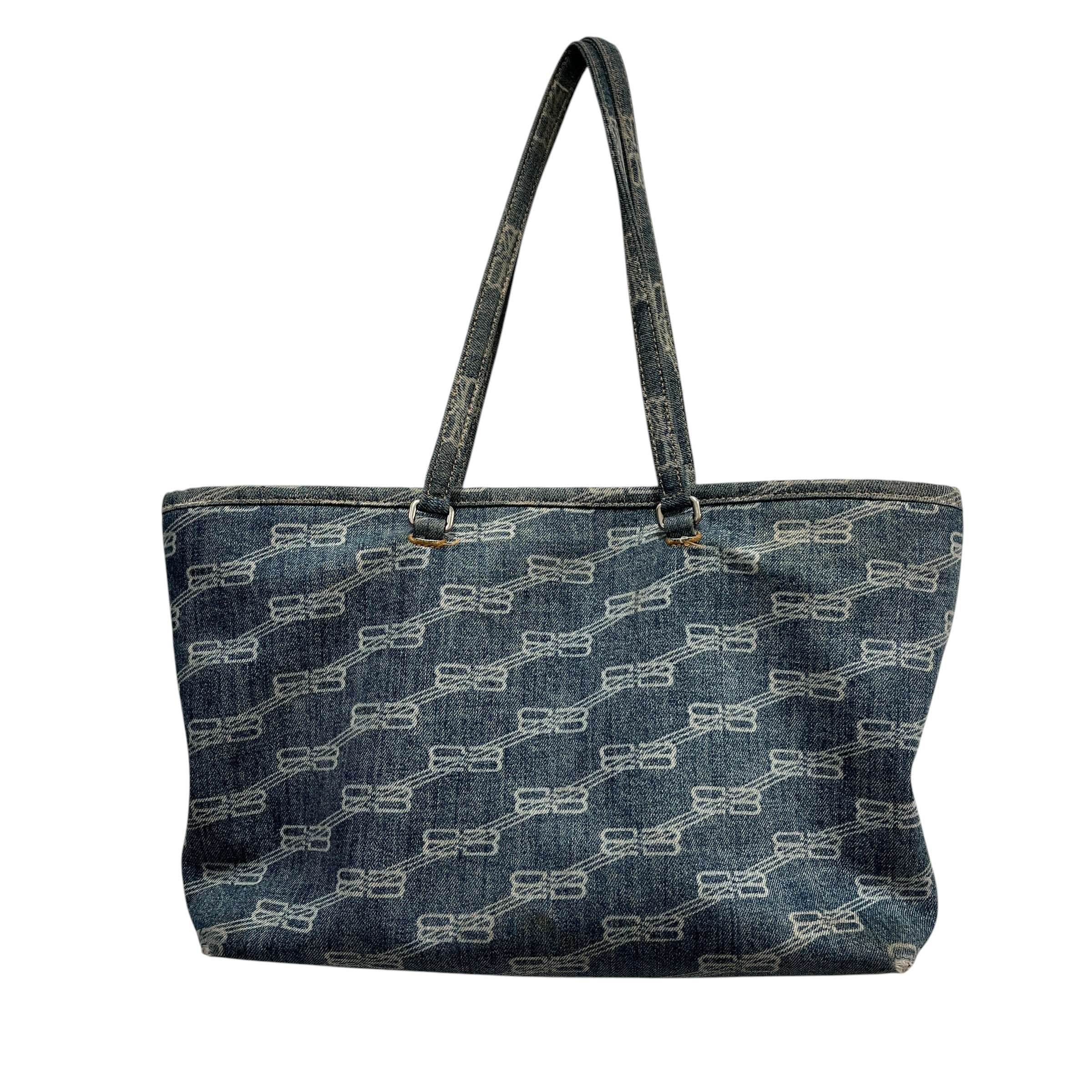 BALENCIAGA/Tote Bag/Monogram/Denim/IDG/BB MONOGRAM view 2
