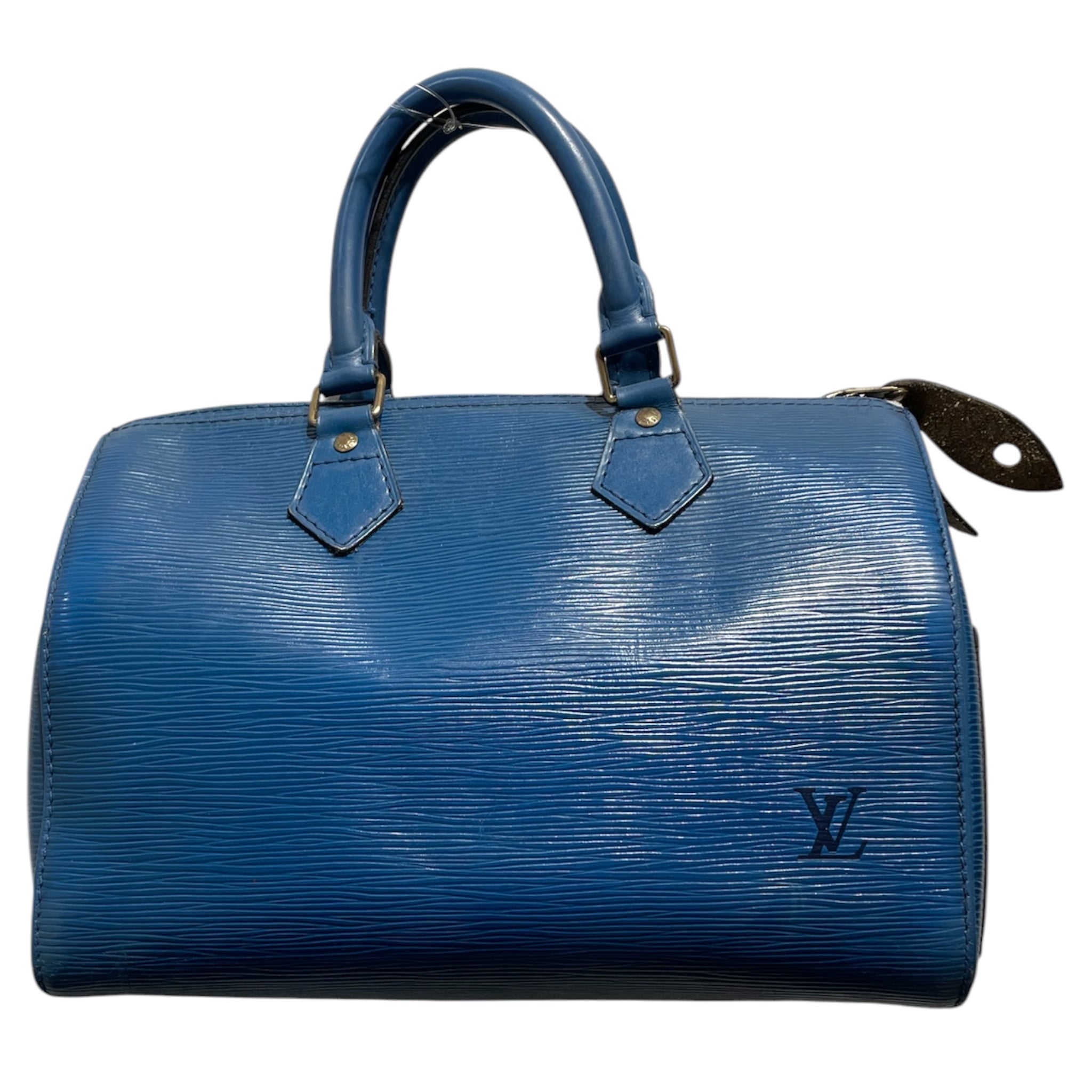 LOUIS VUITTON/Boston Bag/Leather/BLU/Speedy Epi Leather Blue view 2
