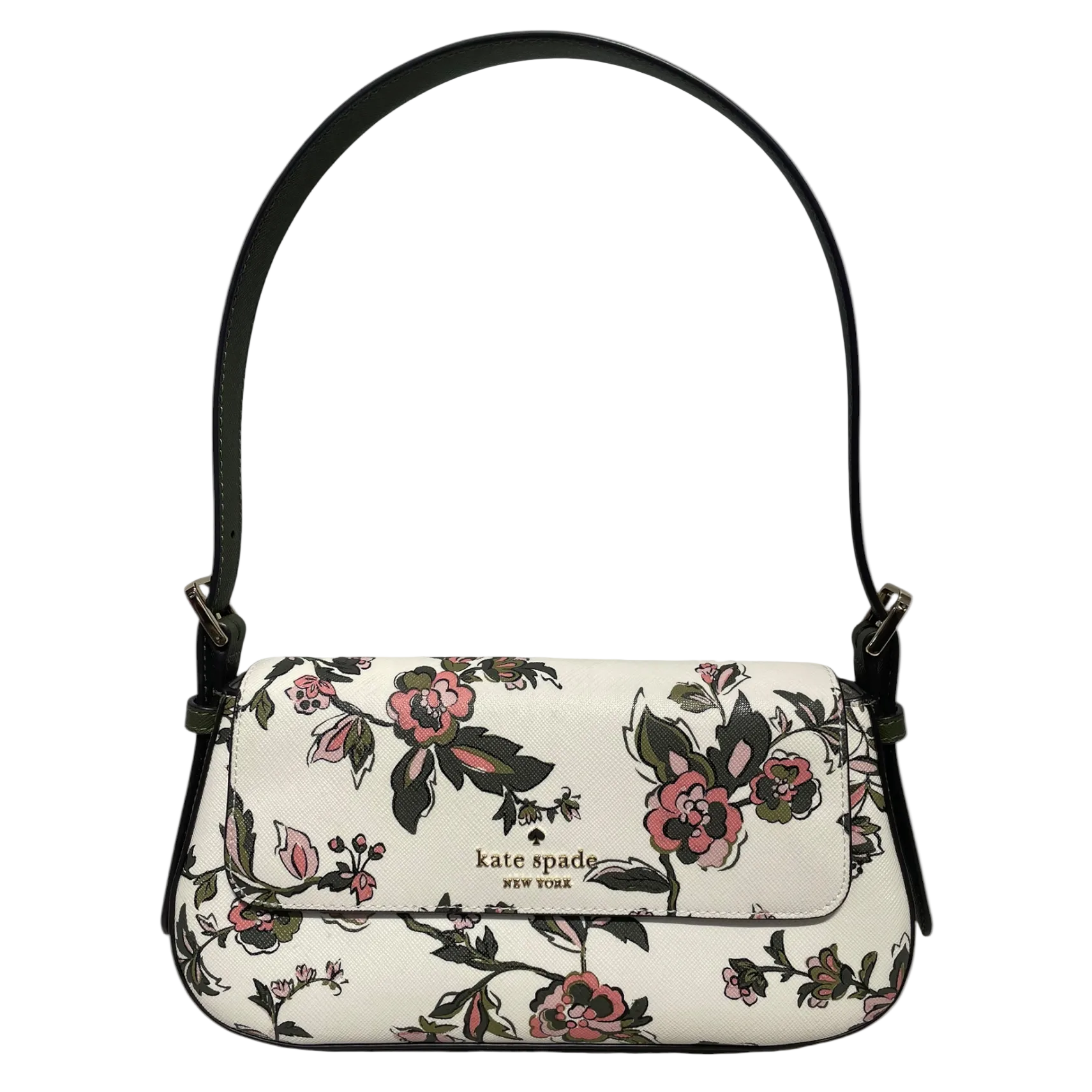 kate spade new york/Hand Bag/Floral Pattern/Leather/WHT/MATCHING PHONE CASE view 1