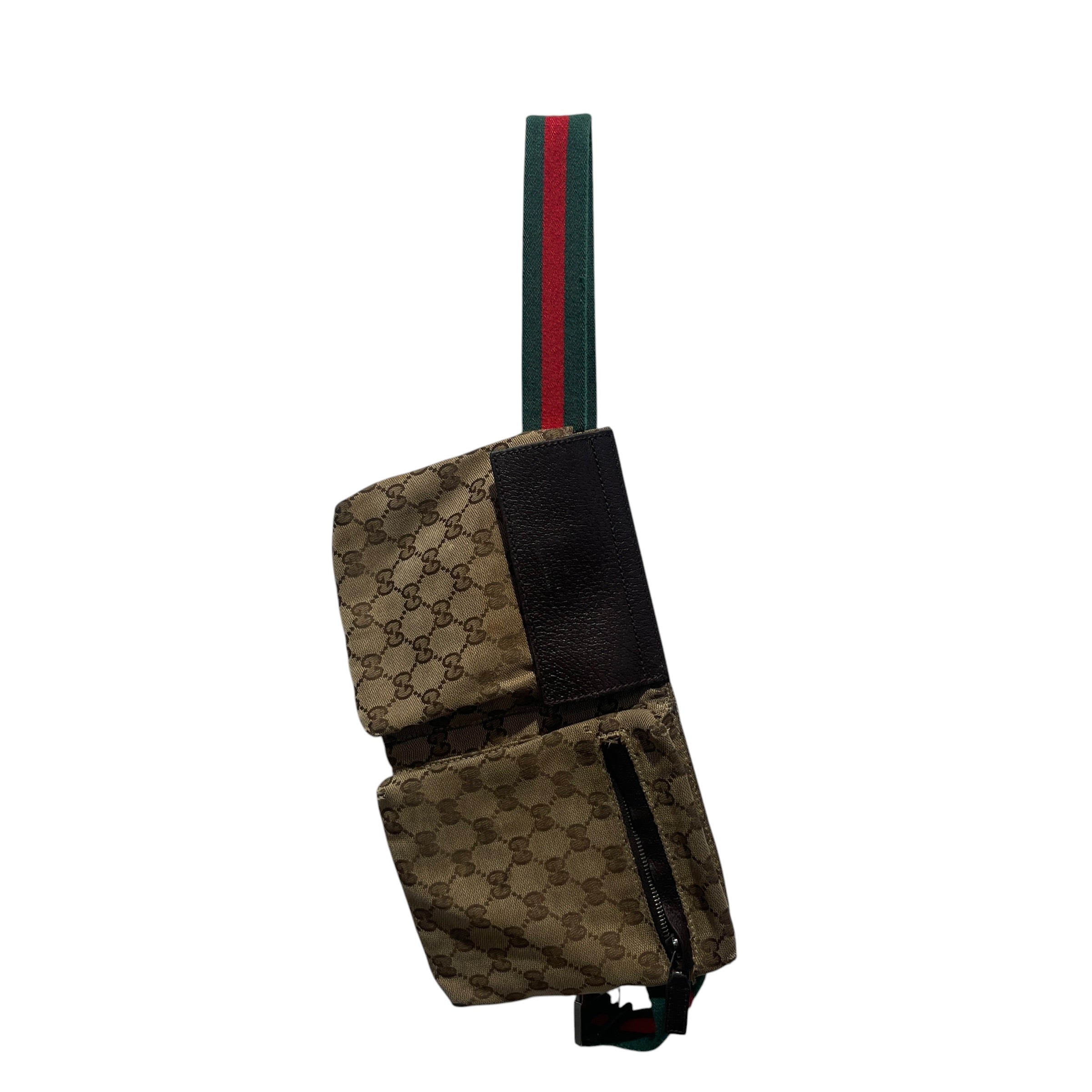 GUCCI/Fanny Pack/Cotton/CML/gg canvas belt view 1