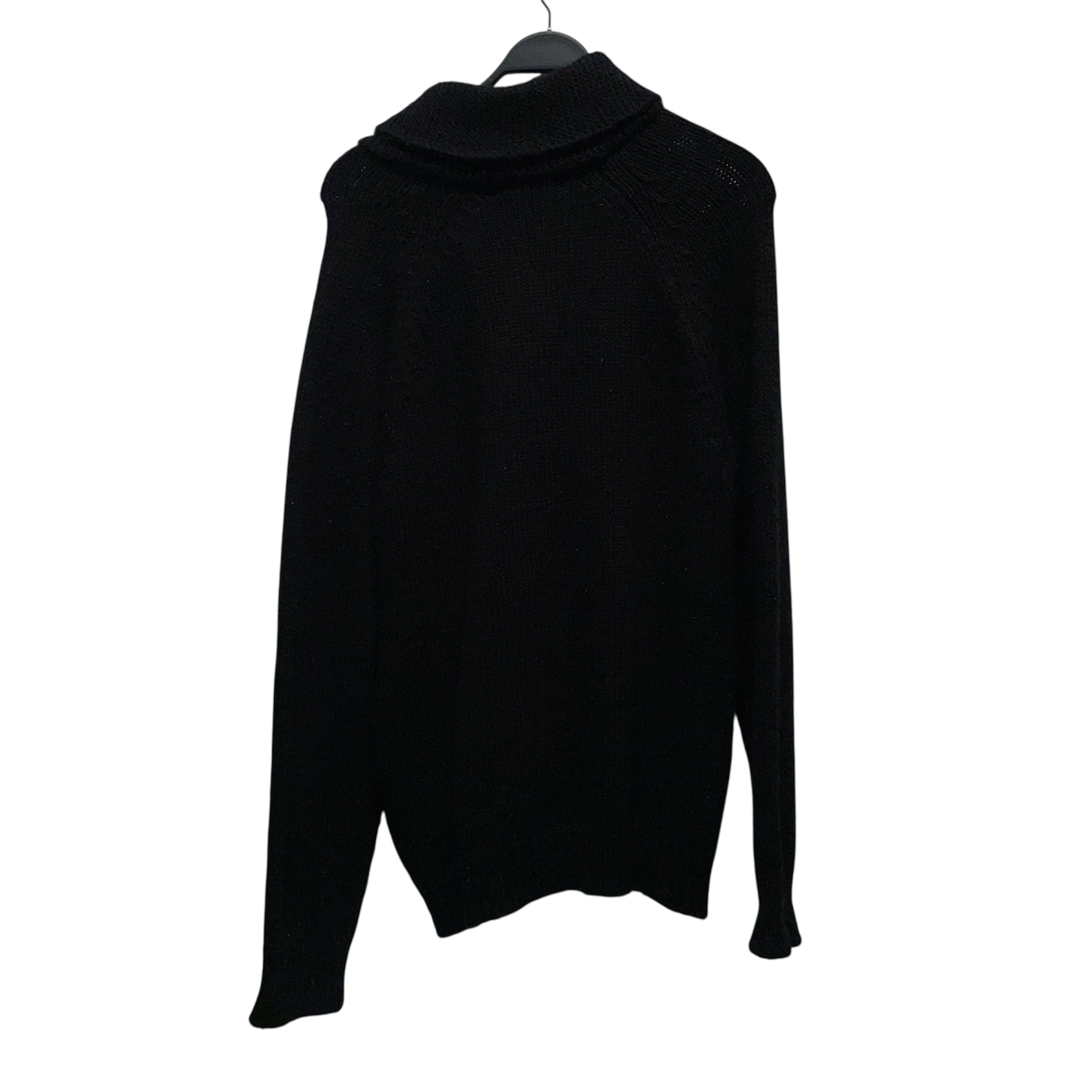 KARL LAGERFELD/Sweater/L/Wool/BLK/ view 2