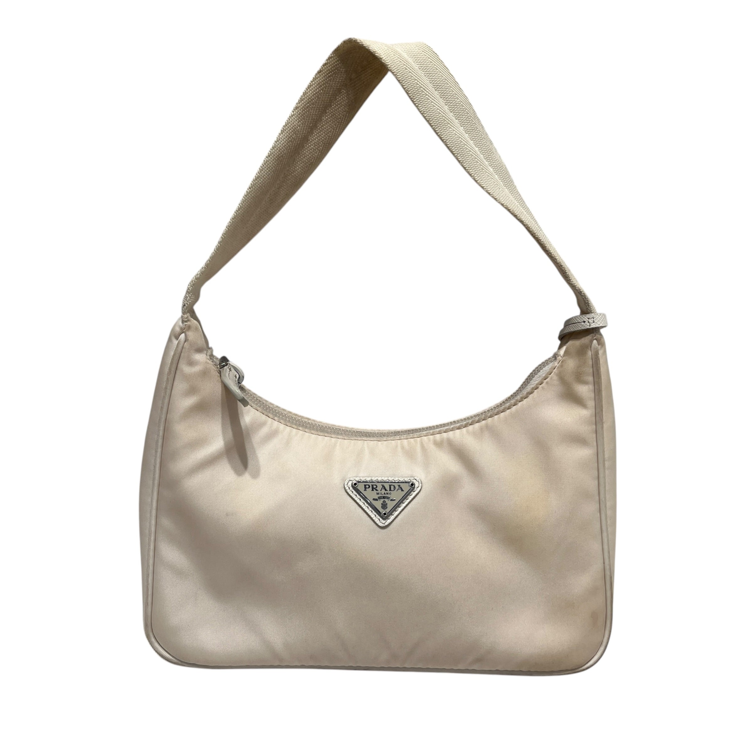 PRADA/Hand Bag/Nylon/WHT/Tessuto White Re-Edition 2000 view 1
