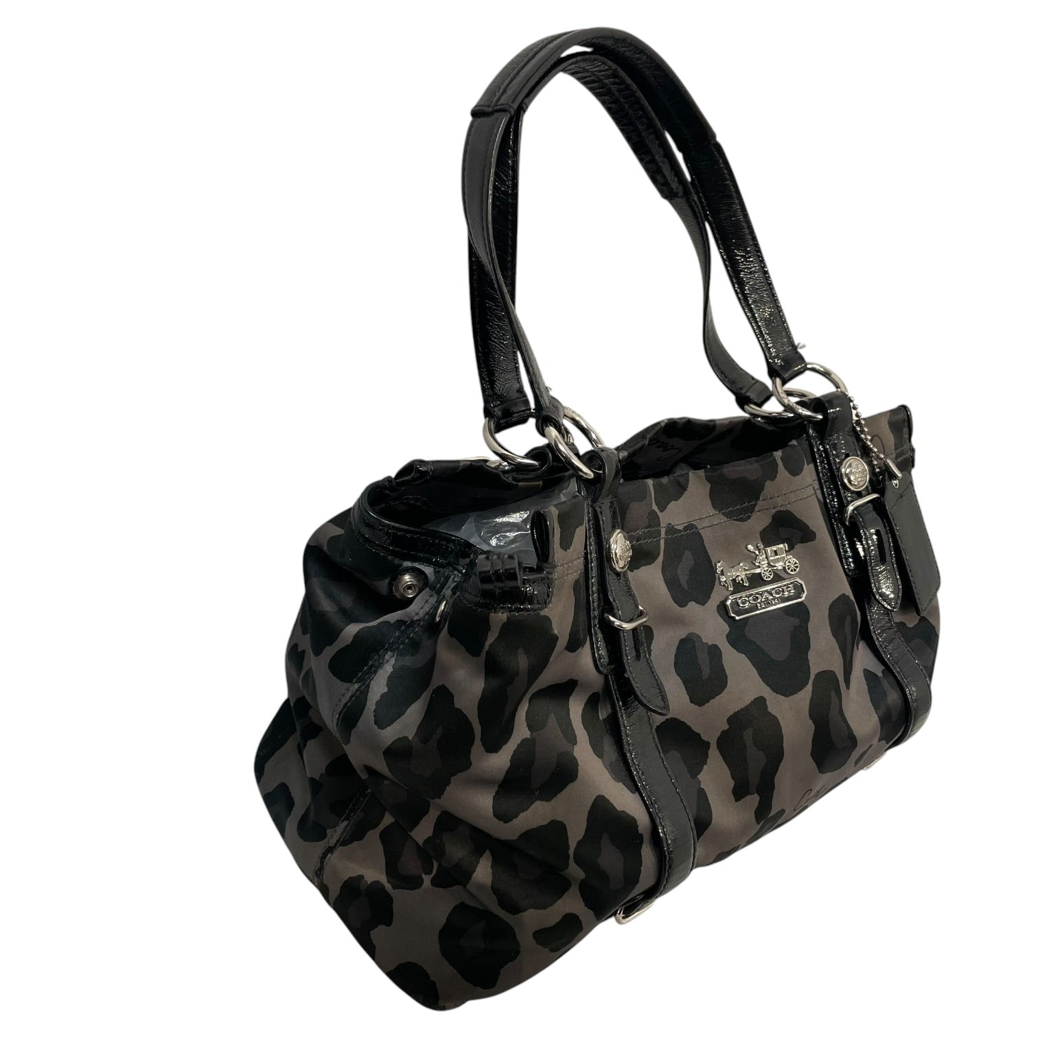 COACH/Hand Bag/Leopard/Cotton/GRN/15778 view 3
