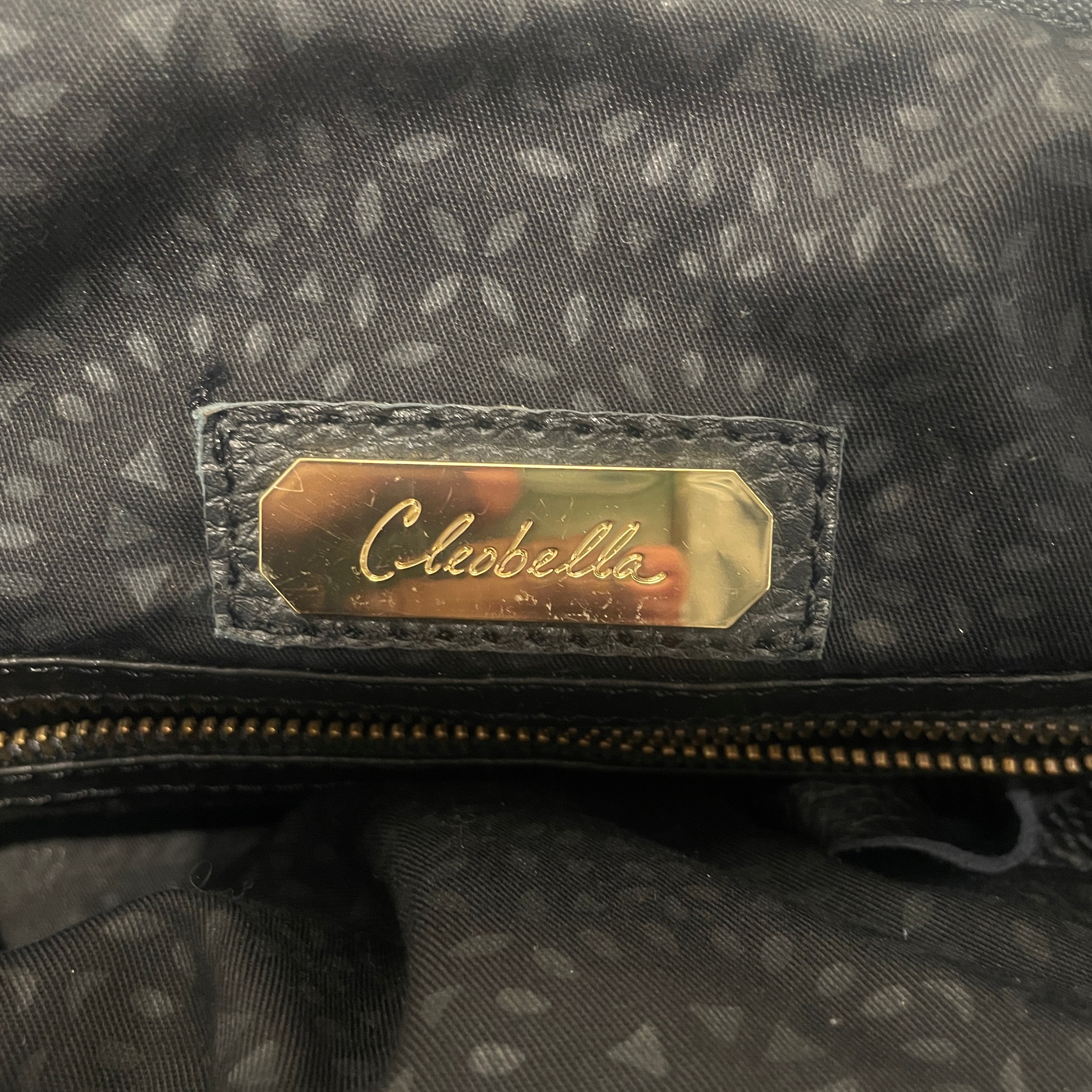 Cleobella/Hand Bag/Leopard/Leather/BLK/WEEKENDER view 3