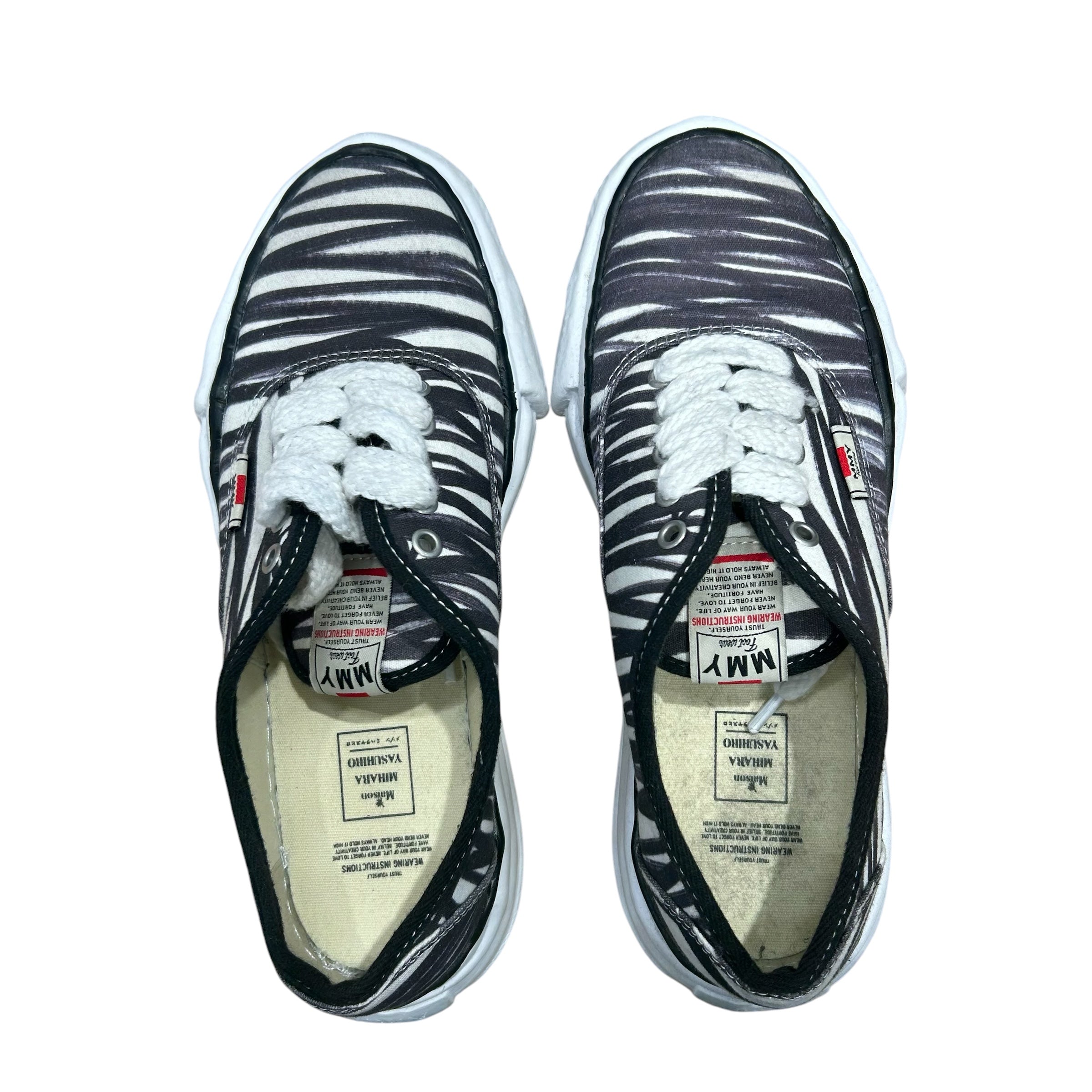 MIHARA YASUHIRO/Low-Sneakers/US 10/Stripe/WHT/ view 3