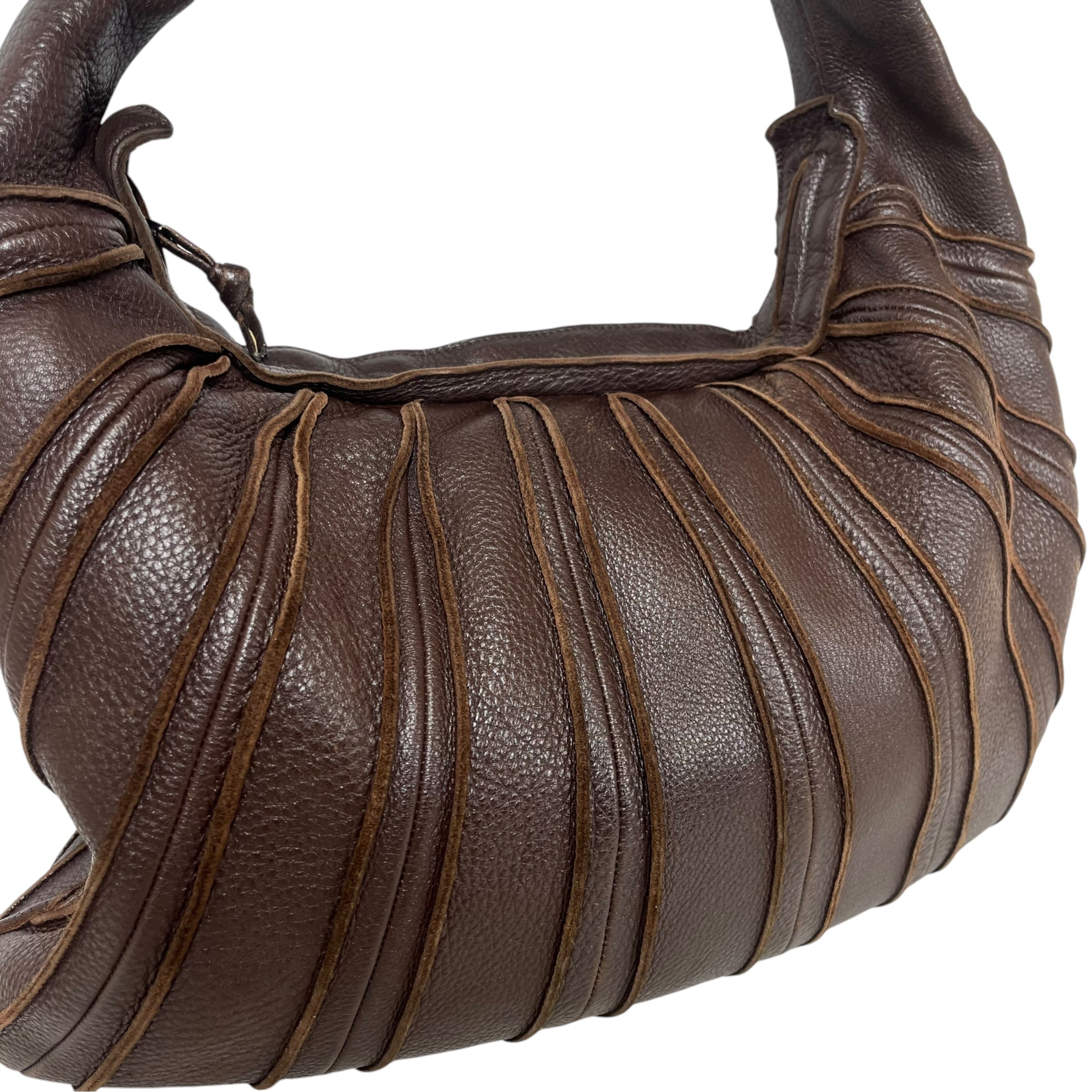 BOTTEGA VENETA/Hand Bag/Leather/BRW/Cervo Patchwork Hobo Bag view 6