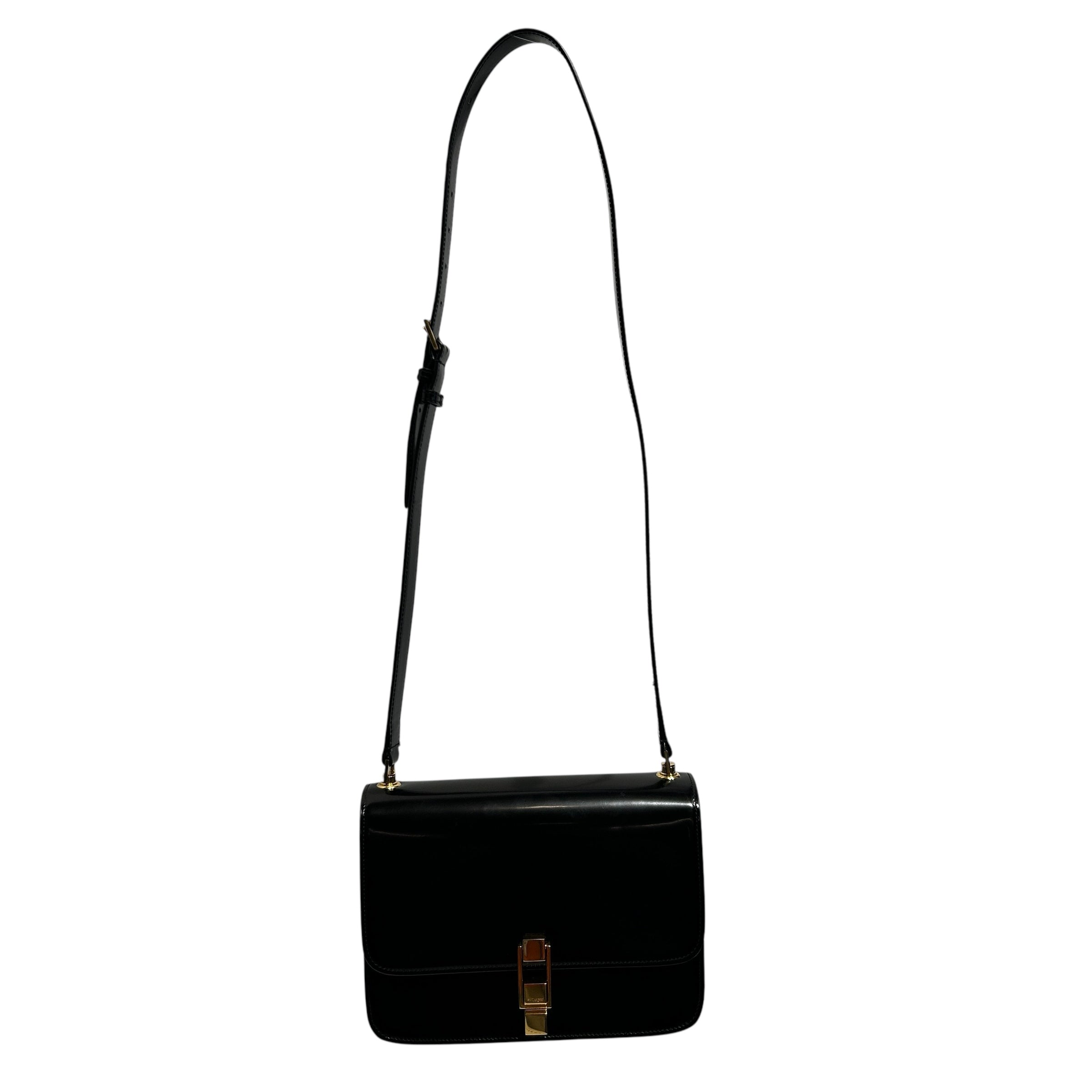 SAINT LAURENT/Cross Body Bag/Leather/BLK/patent leather view 1