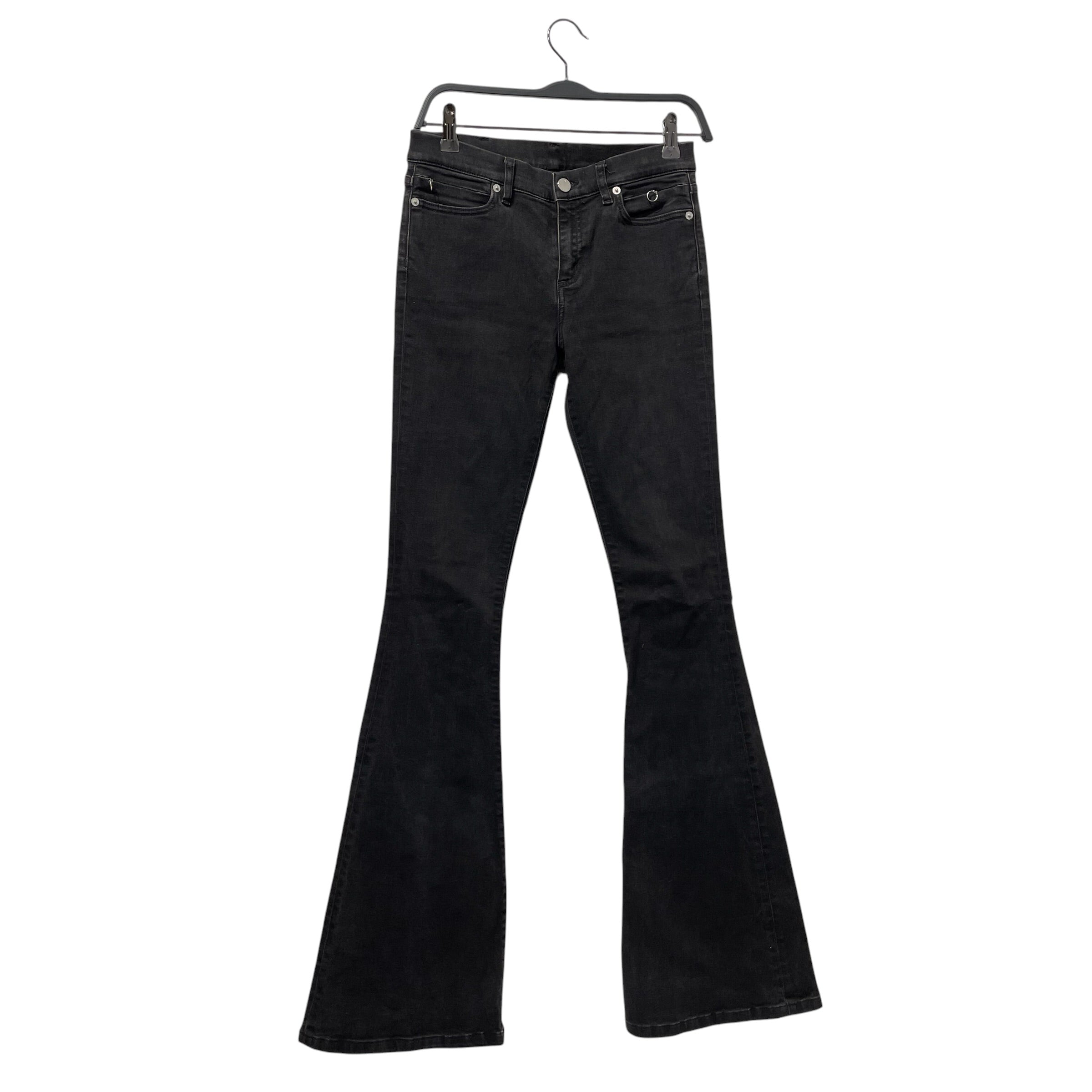 1017 ALYX 9SM(ALYX)/Bootcut Pants/28/Cotton/BLK/Low-rise/super flare circle zipper ring view 1