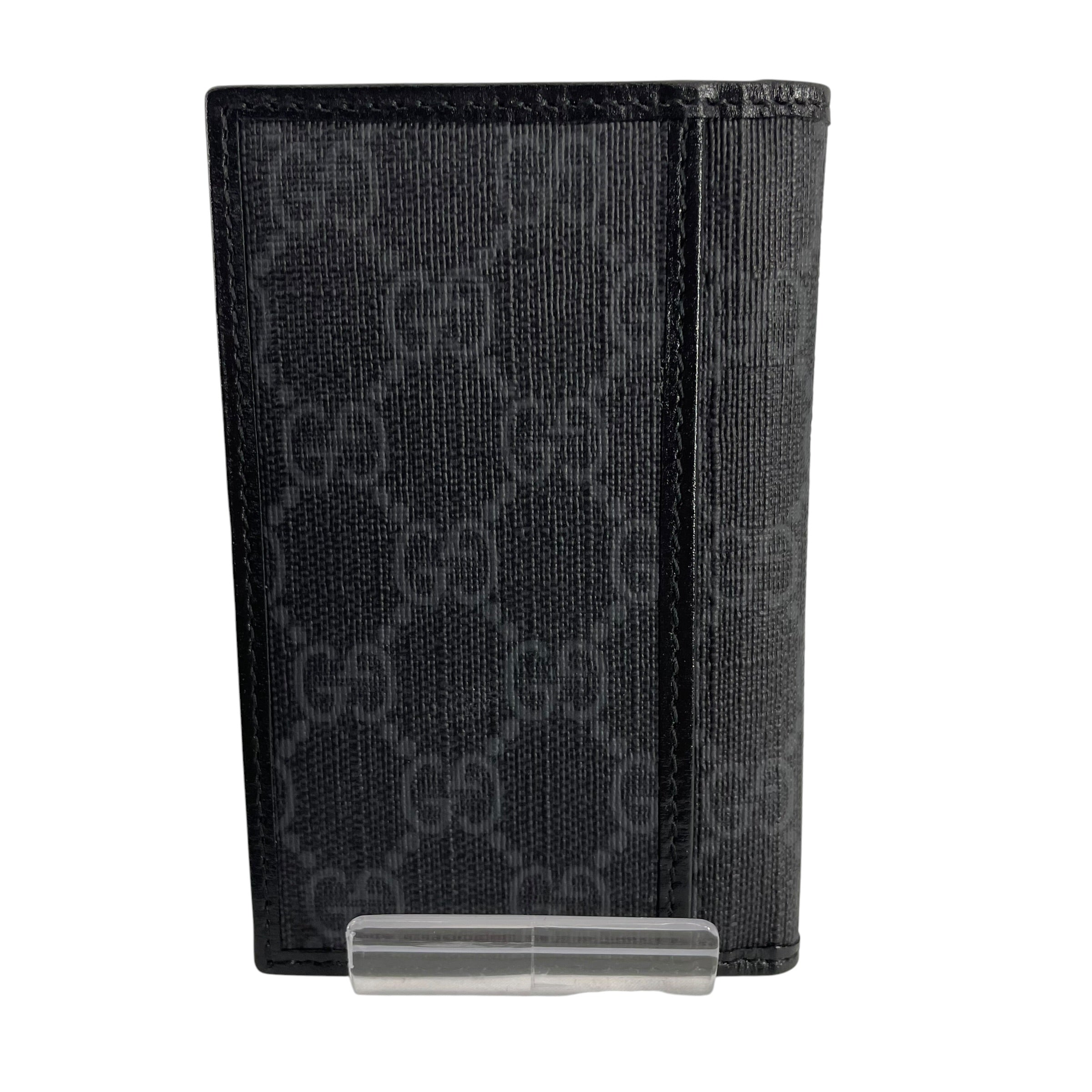 GUCCI/Wallet/All Over Print/Leather/BLK/CIRCULAR EMBLEM BIFOLD view 2